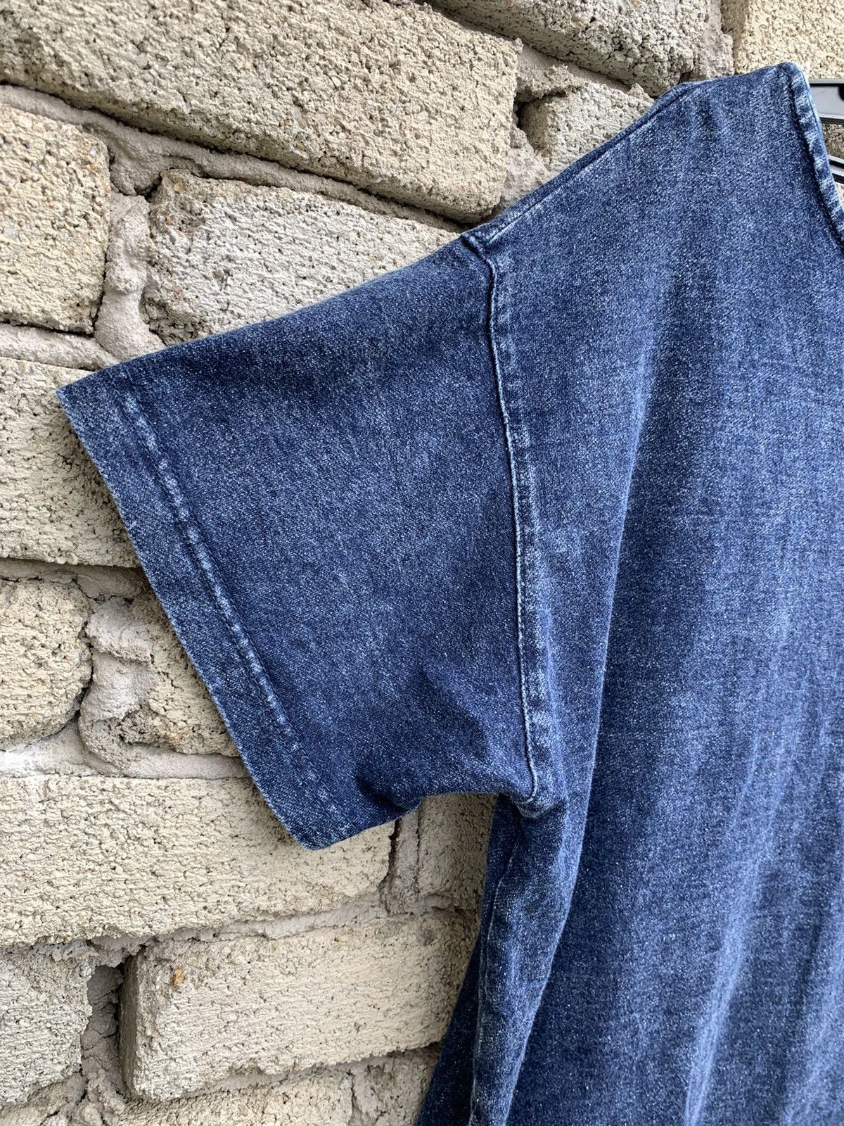 Japanese Brand Pipue de Pique Indigo Blue Single Pocket T Shirt Size US XL / EU 56 / 4 - 10 Thumbnail
