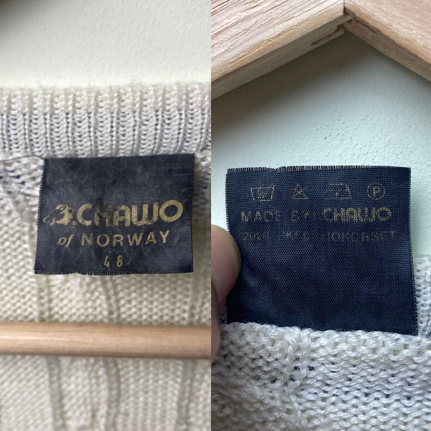 Dale Of Norway Chawo of Norway Cable Knit Wool V-Neck Sweater Vintage 90s Size US M / EU 48-50 / 2 - 9 Thumbnail