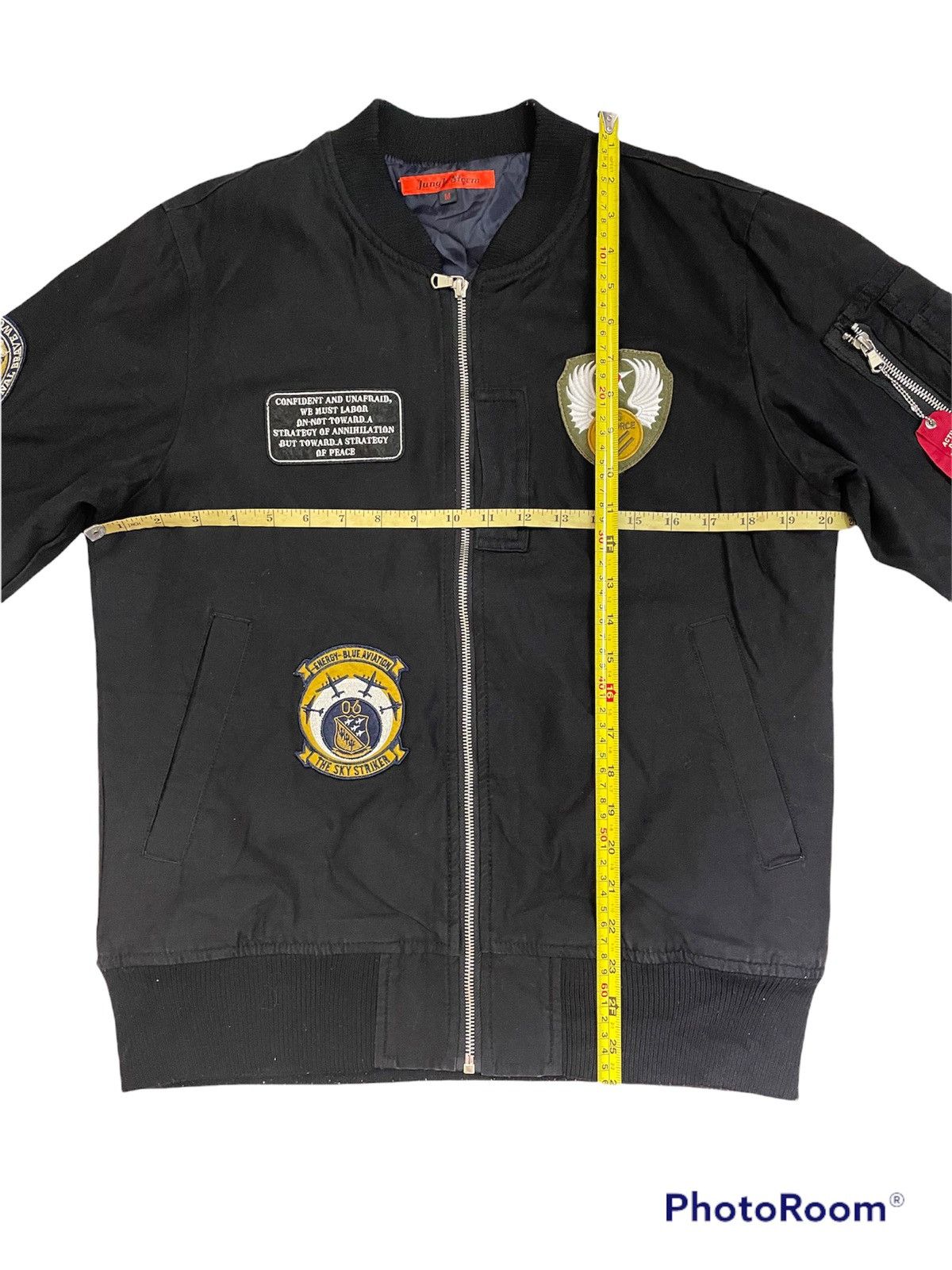 Vintage Vintage Bomber Jacket Patch Design Army Size US M / EU 48-50 / 2 - 6 Thumbnail