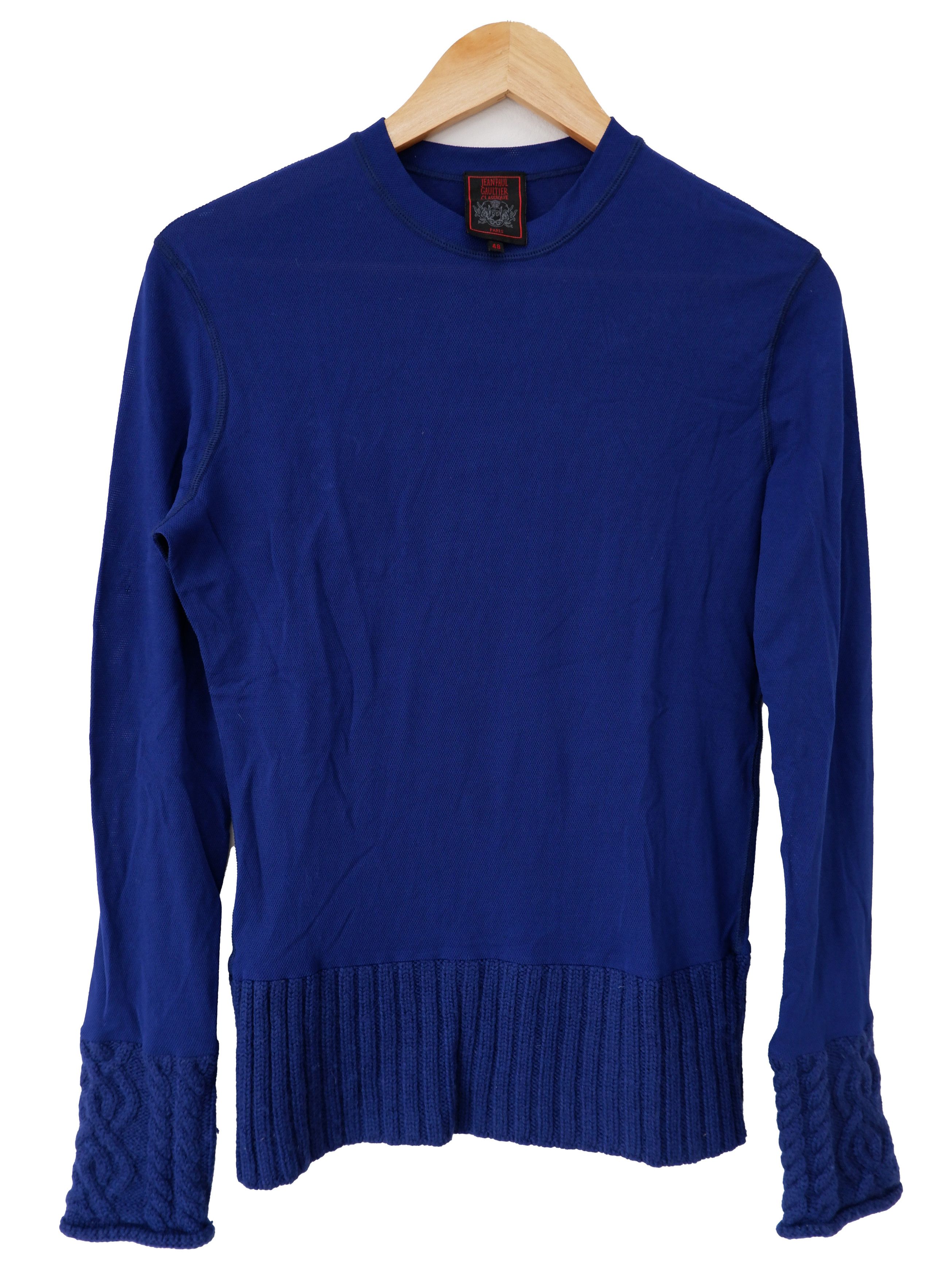 Jean Paul Gaultier Classique Paris Japan 48 poly wool tshirt