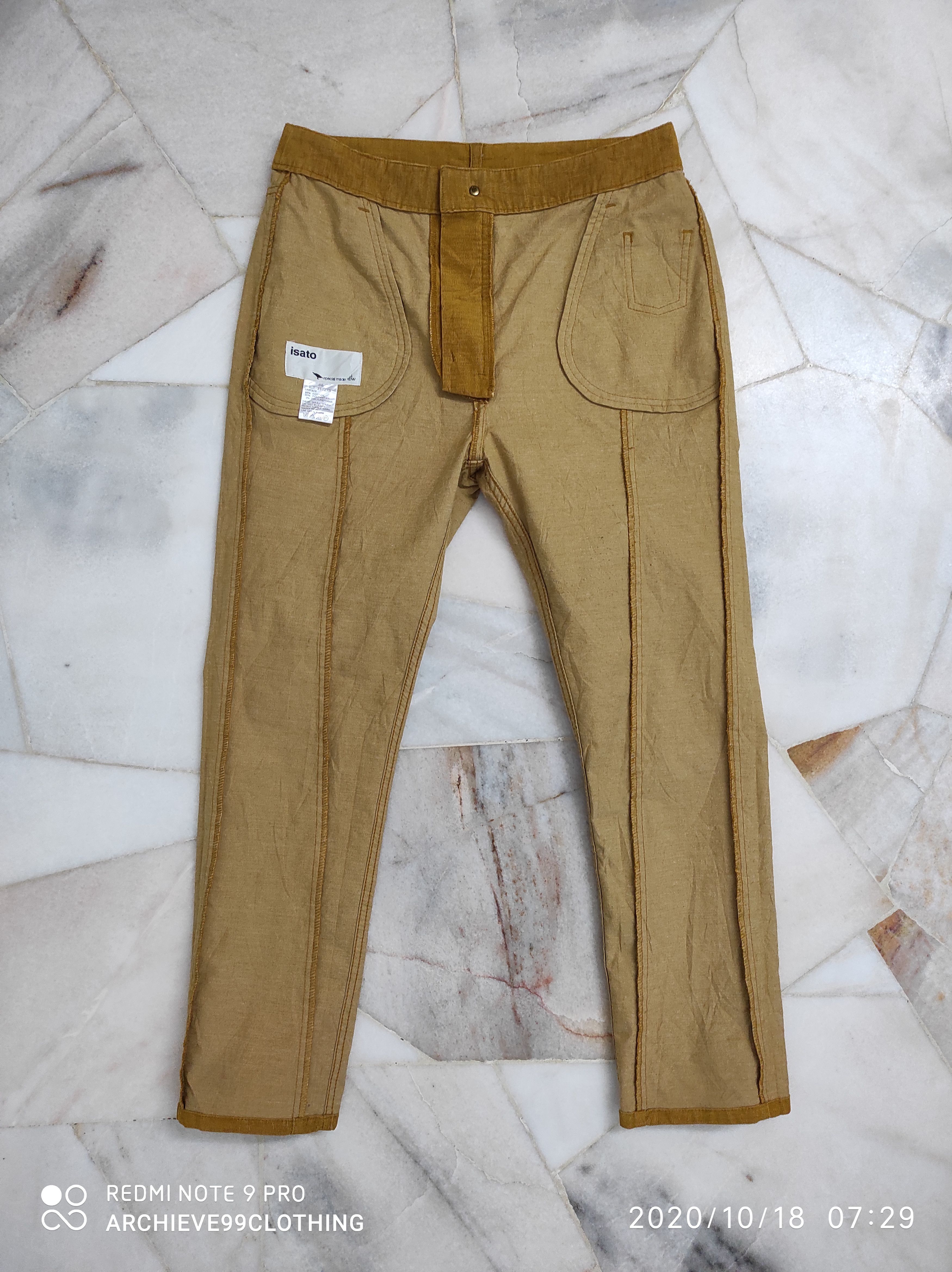 Designer Archive ISATO SPECIAL MADE Cropped PANTS JAPAN Size 25" / US 0 / IT 36 - 5 Thumbnail
