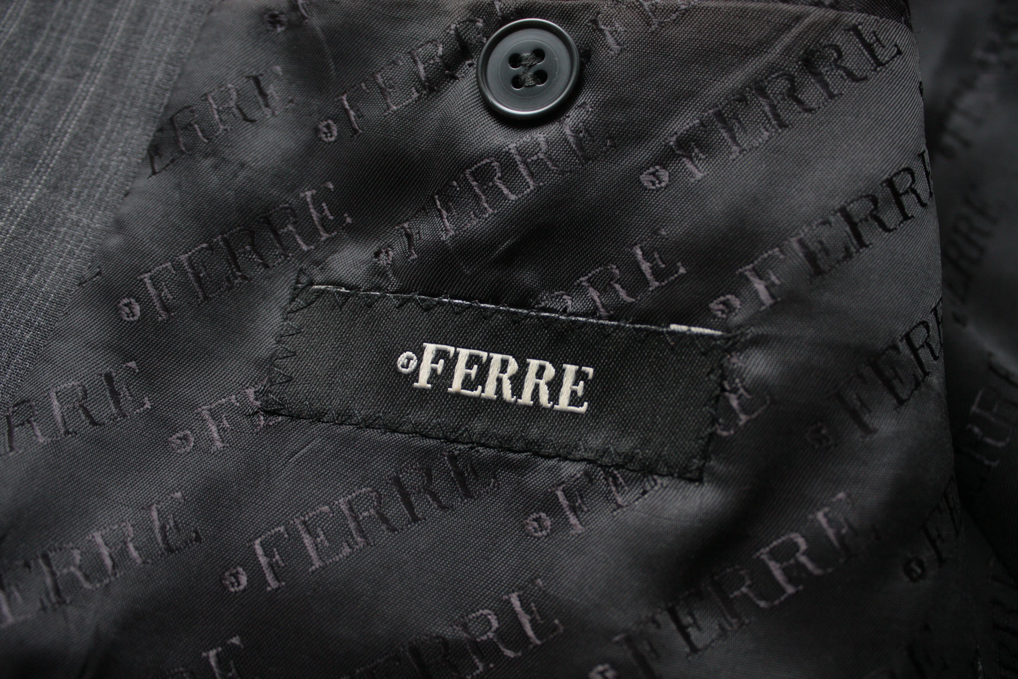 Ferre Gianfranco Ferre Gray Classic Formal Blazer 52 Size 52R - 5 Thumbnail