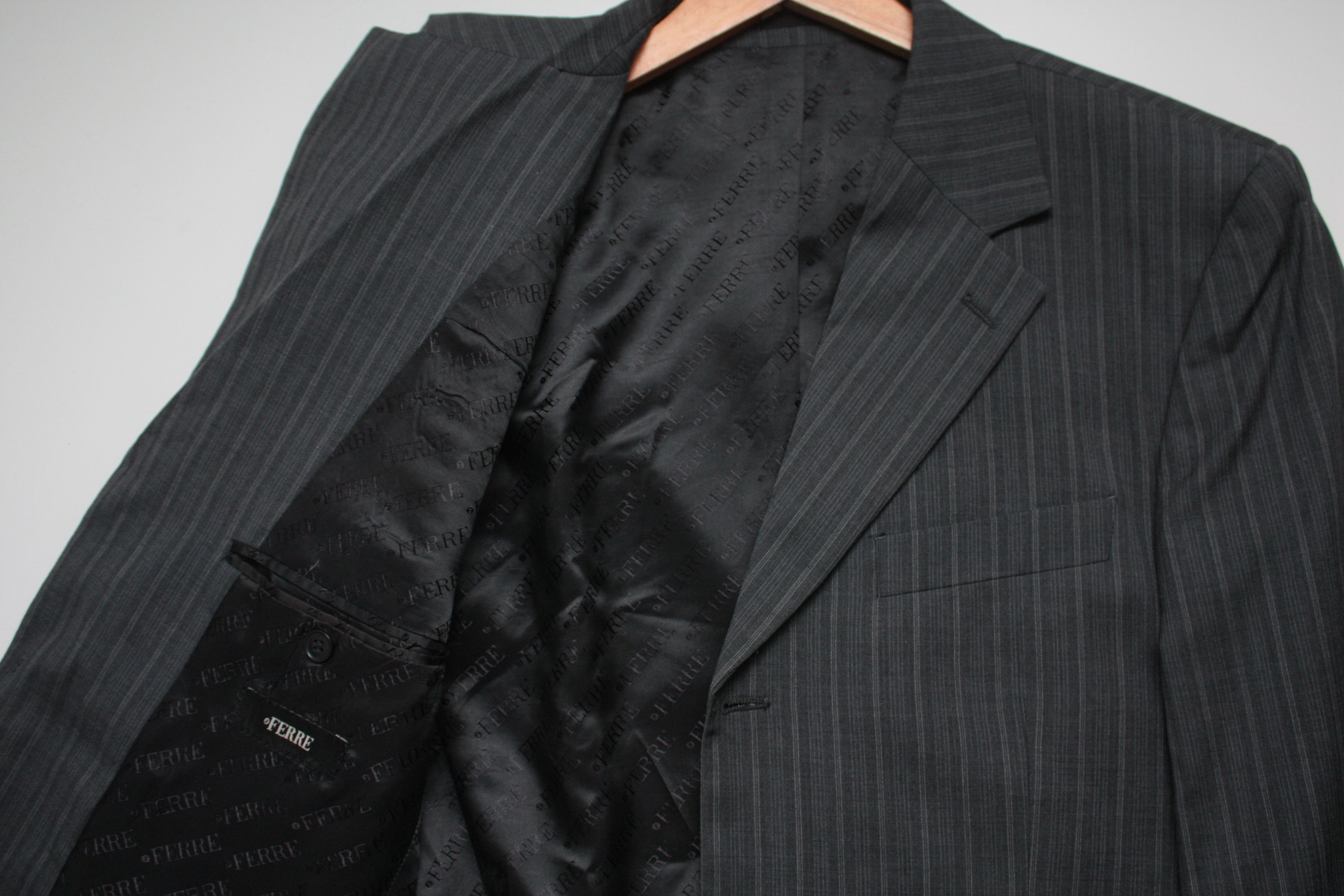 Ferre Gianfranco Ferre Gray Classic Formal Blazer 52 Size 52R - 4 Thumbnail