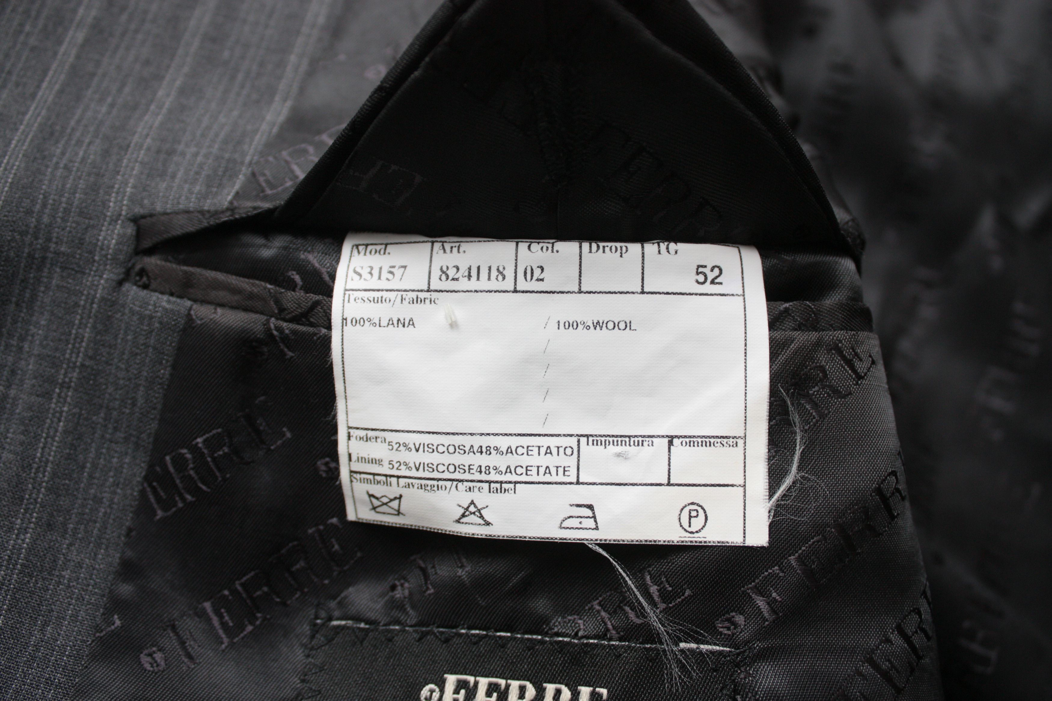 Ferre Gianfranco Ferre Gray Classic Formal Blazer 52 Size 52R - 6 Thumbnail