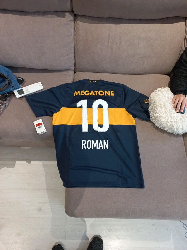 Nike Boca juniors 2008 football shirt jersey #10 Roman 287834-451