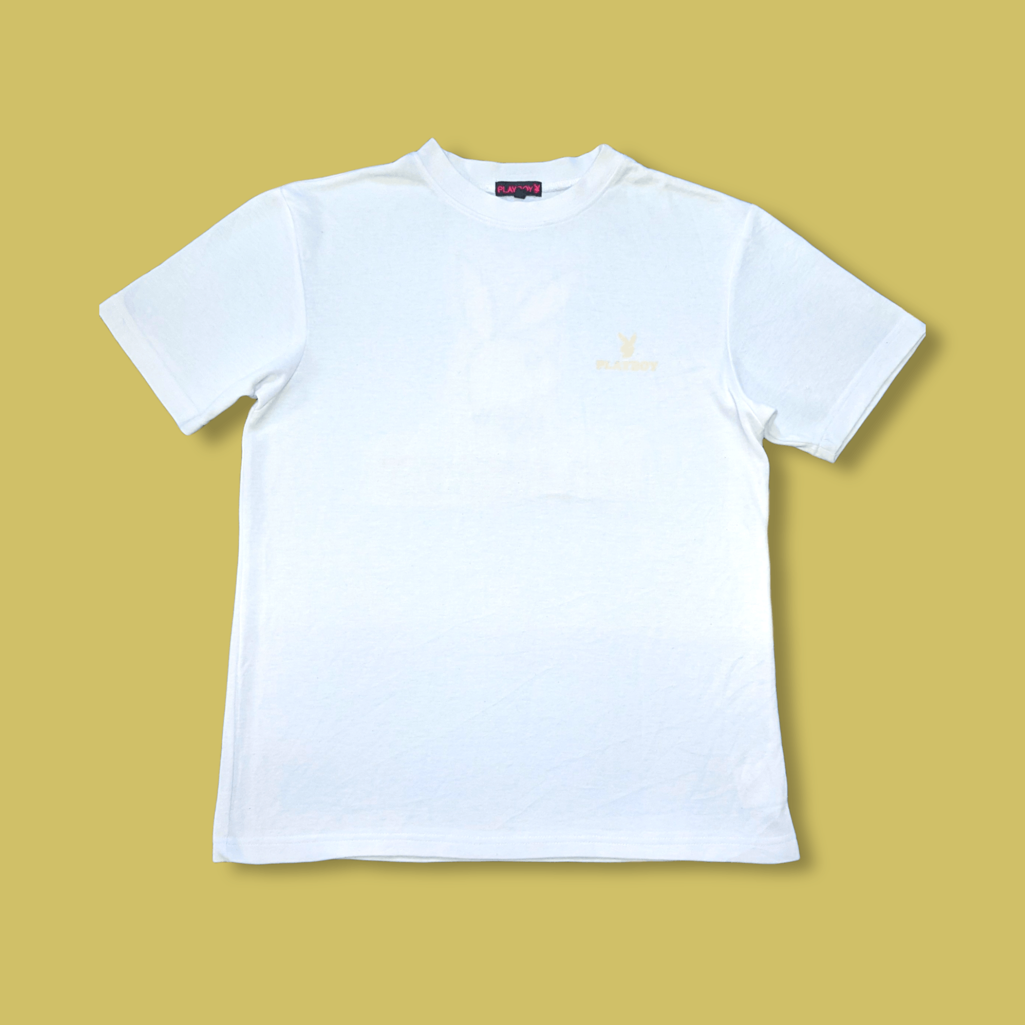 Playboy × Vintage Vintage Playboy Gold Embroidered Big Logo T shirt Size US M / EU 48-50 / 2 - 4 Thumbnail