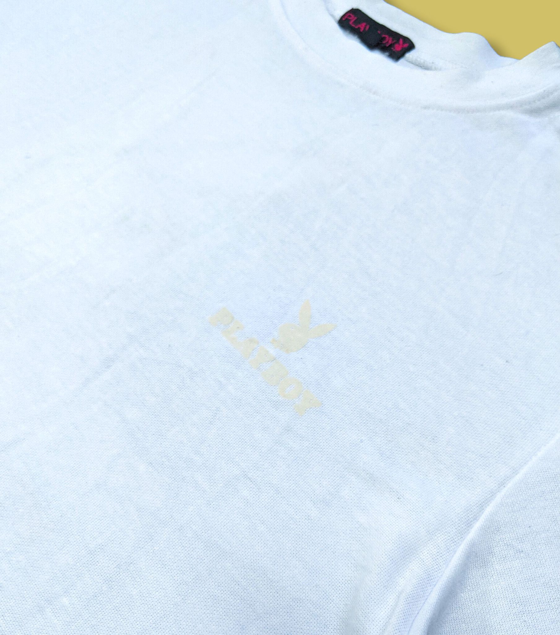 Playboy × Vintage Vintage Playboy Gold Embroidered Big Logo T shirt Size US M / EU 48-50 / 2 - 6 Thumbnail
