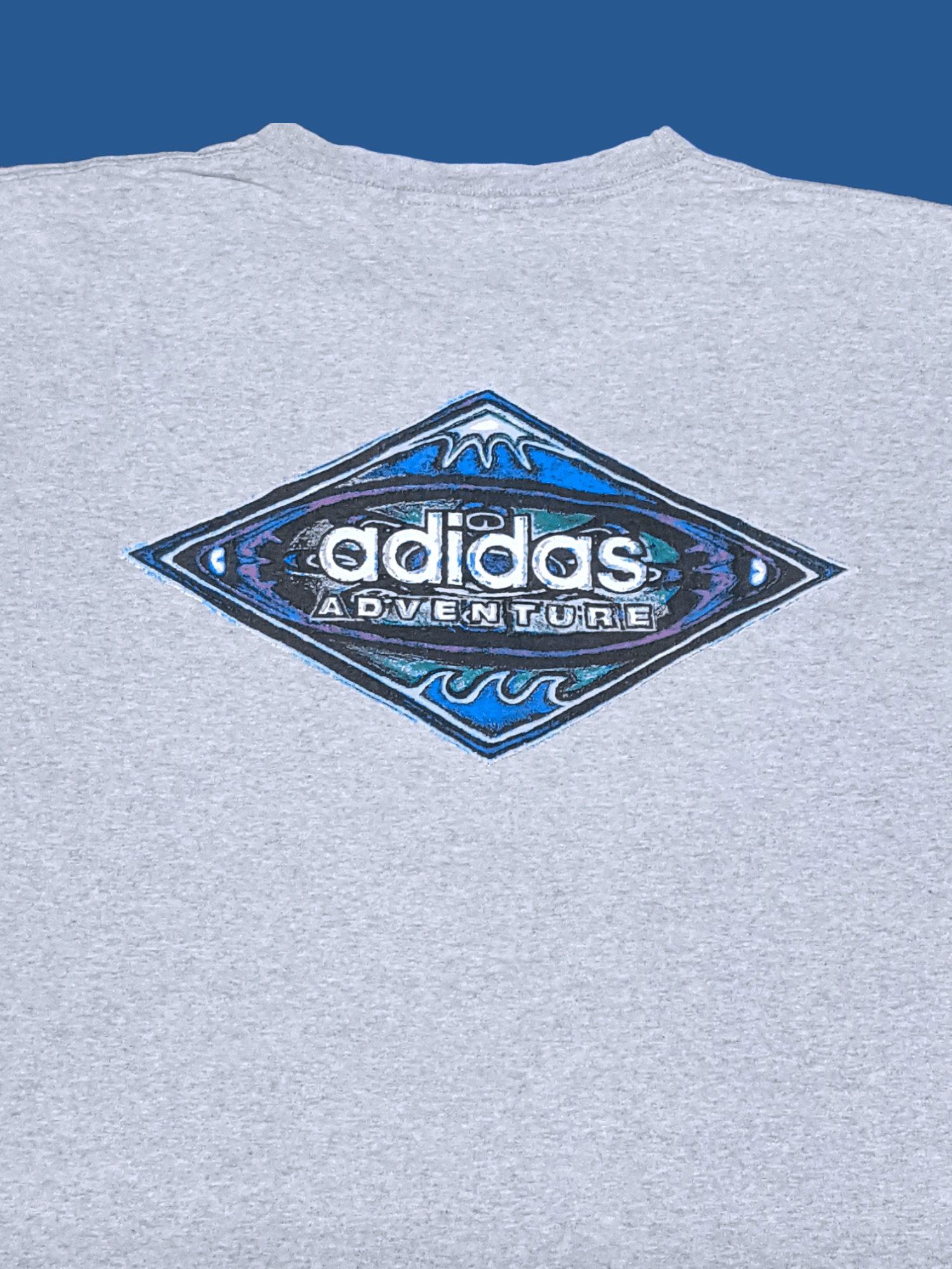 Adidas × Vintage Vintage 90s Adidas Adventure Logo T shirt Size US L / EU 52-54 / 3 - 3 Thumbnail