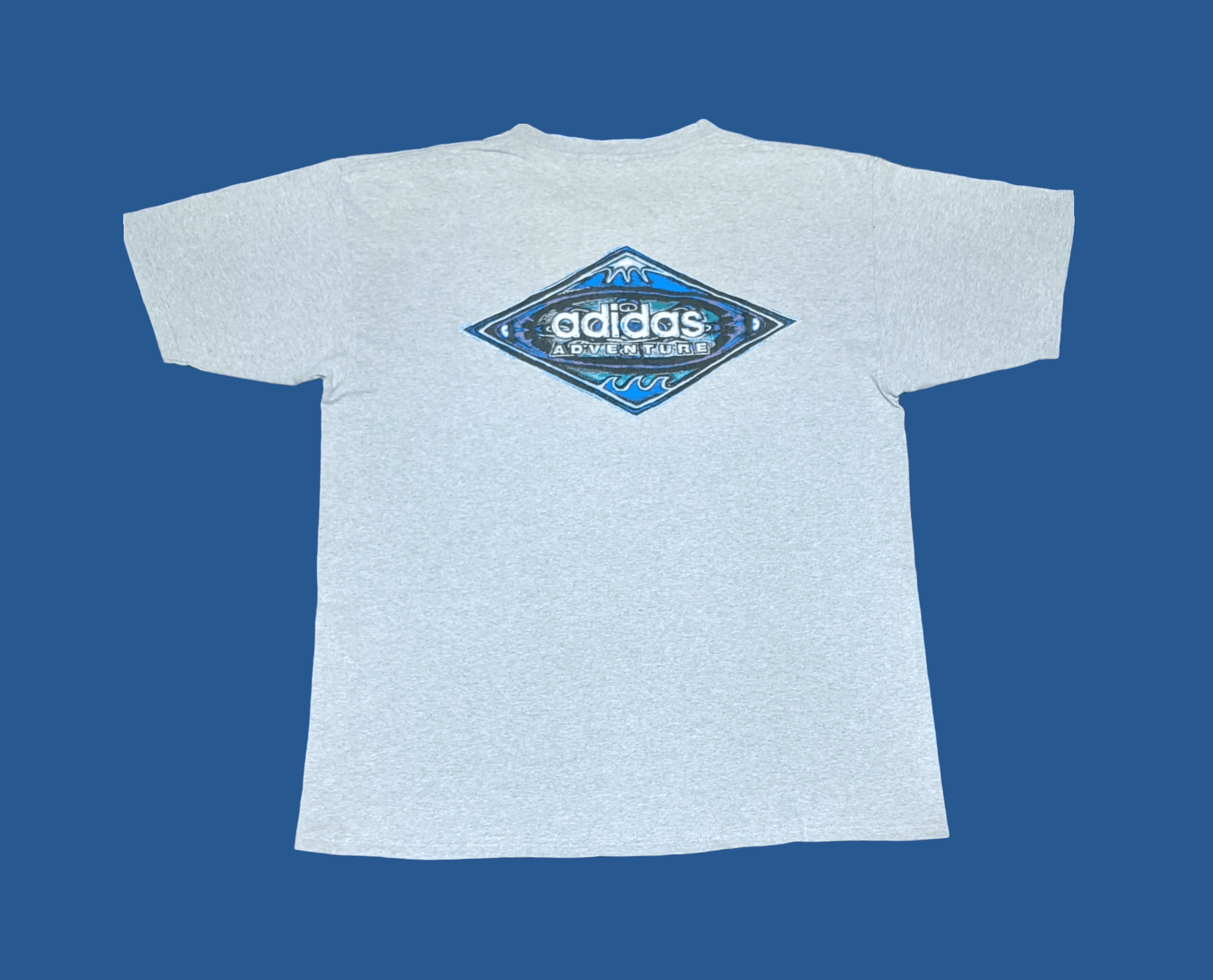 Adidas × Vintage Vintage 90s Adidas Adventure Logo T shirt Size US L / EU 52-54 / 3 - 1 Thumbnail