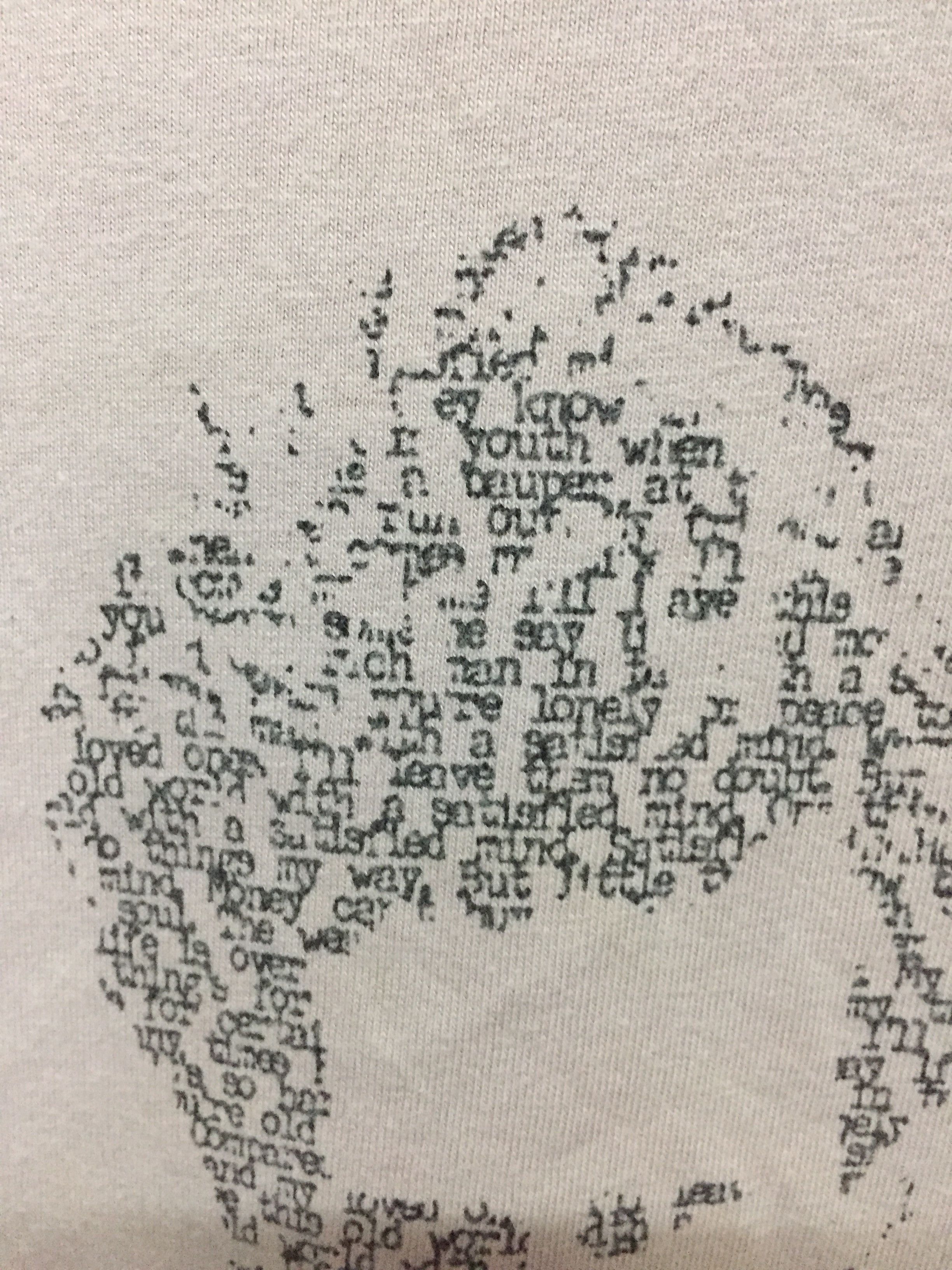 FACTOTUM Limited Edition Archives poem punk word print tee Size US XS / EU 42 / 0 - 5 Thumbnail