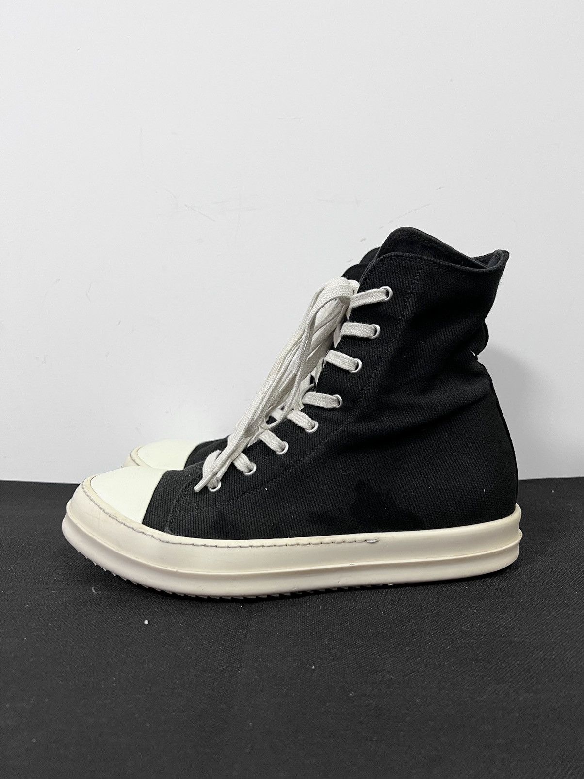 Rick Owens Drkshdw Rick owens drkshdw ramones high top sneakers sz43 Size US 10 / EU 43 - 2 Thumbnail