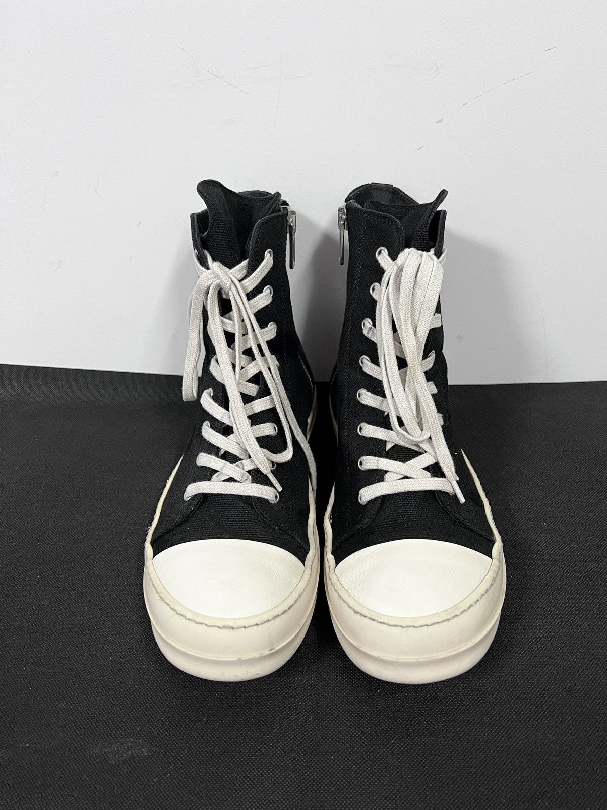 Rick Owens Drkshdw Rick owens drkshdw ramones high top sneakers sz43 Size US 10 / EU 43 - 3 Thumbnail
