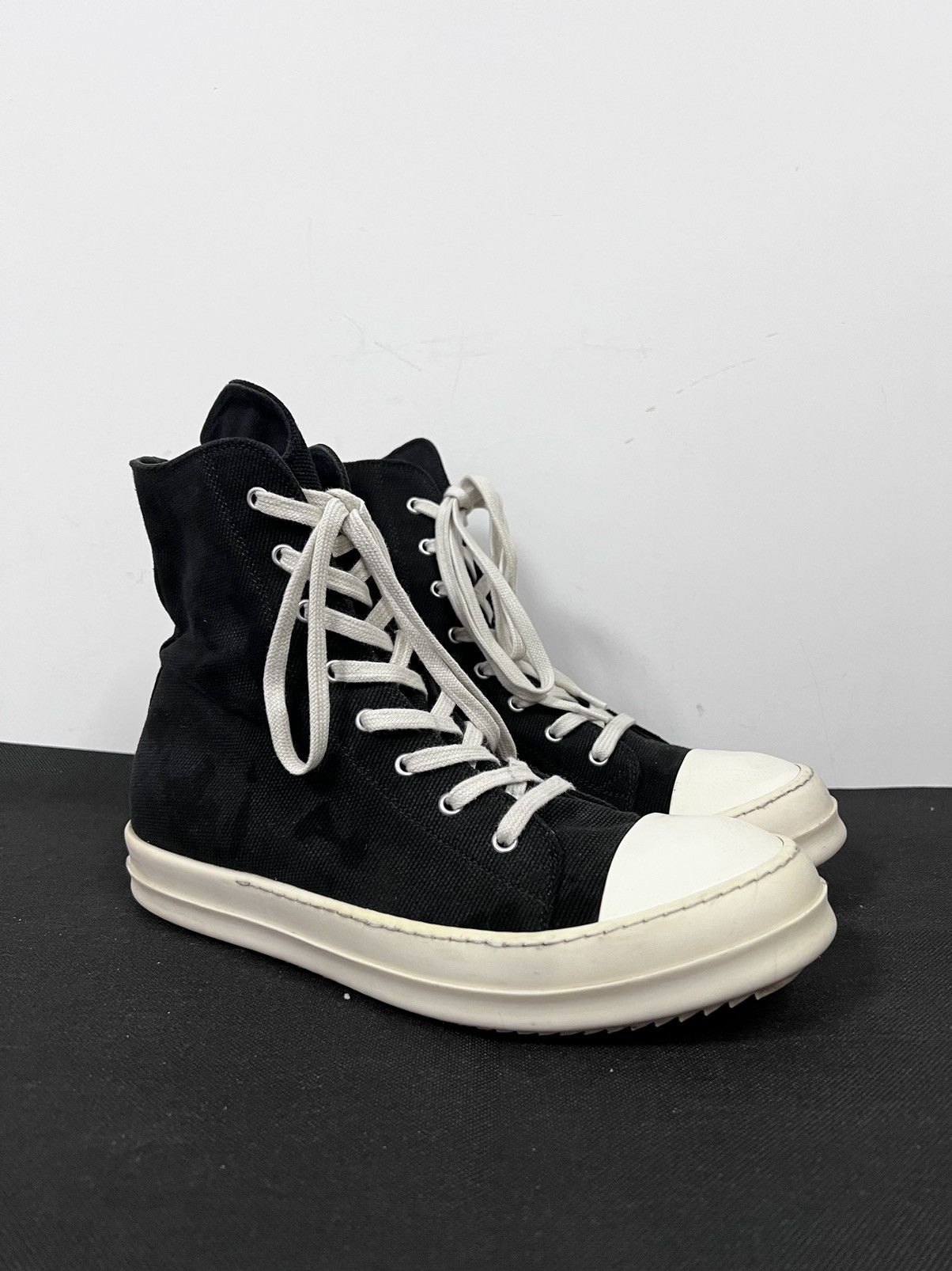 Rick Owens Drkshdw Rick owens drkshdw ramones high top sneakers sz43 Size US 10 / EU 43 - 5 Thumbnail