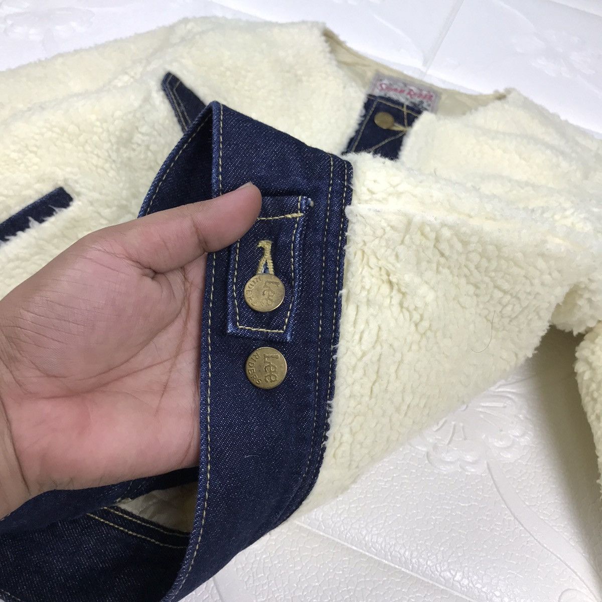 Designer × Lee × Vintage Vintage Lee Design By E Hyphenworldgarllery Fleece Jacket Size XS / US 0-2 / IT 36-38 - 10 Thumbnail