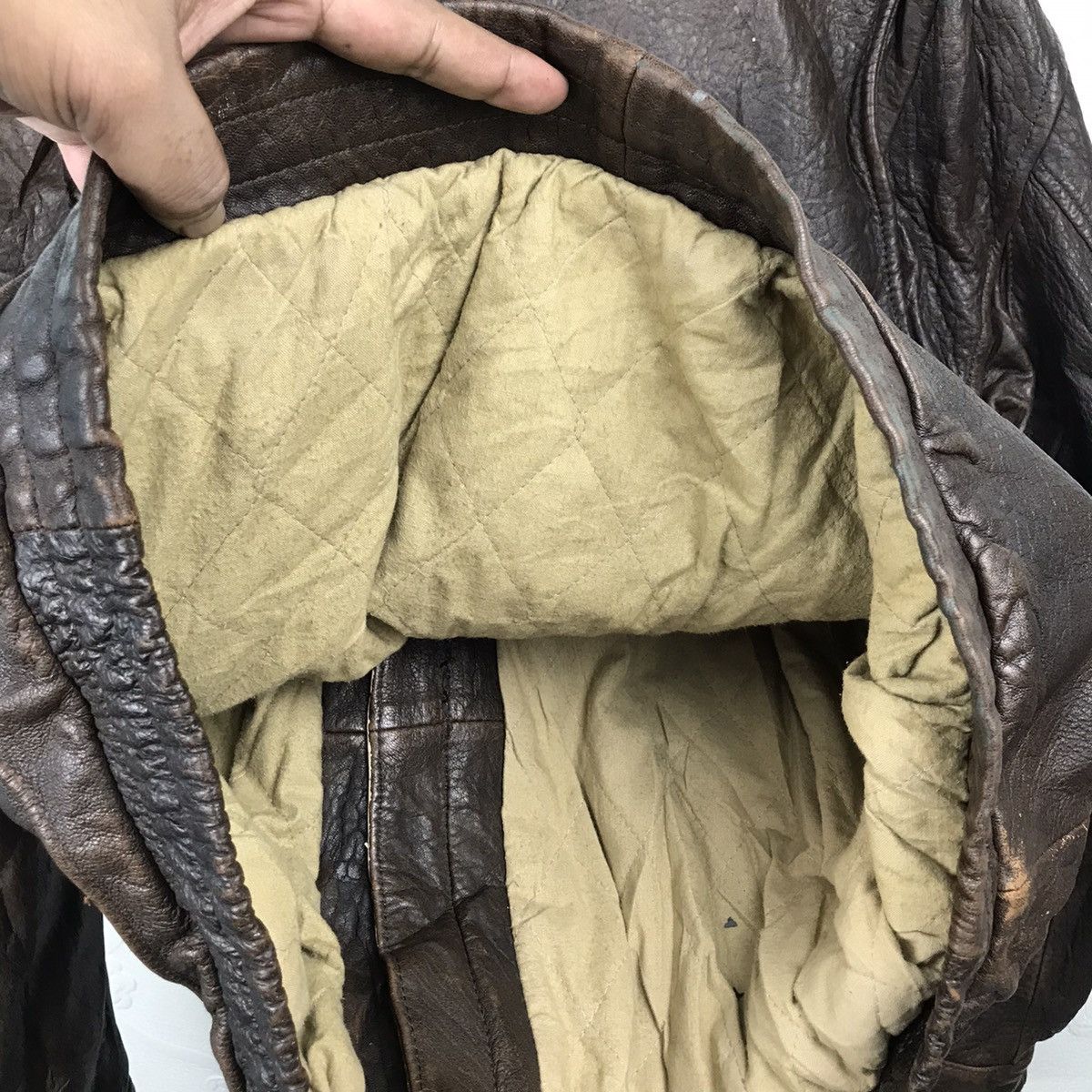Japanese Brand × Vintage Vintage 80s Deux2c by Creek Sherpa Leather Jacket Size US L / EU 52-54 / 3 - 15 Thumbnail