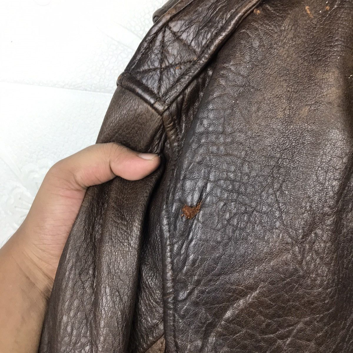 Japanese Brand × Vintage Vintage 80s Deux2c by Creek Sherpa Leather Jacket Size US L / EU 52-54 / 3 - 9 Thumbnail
