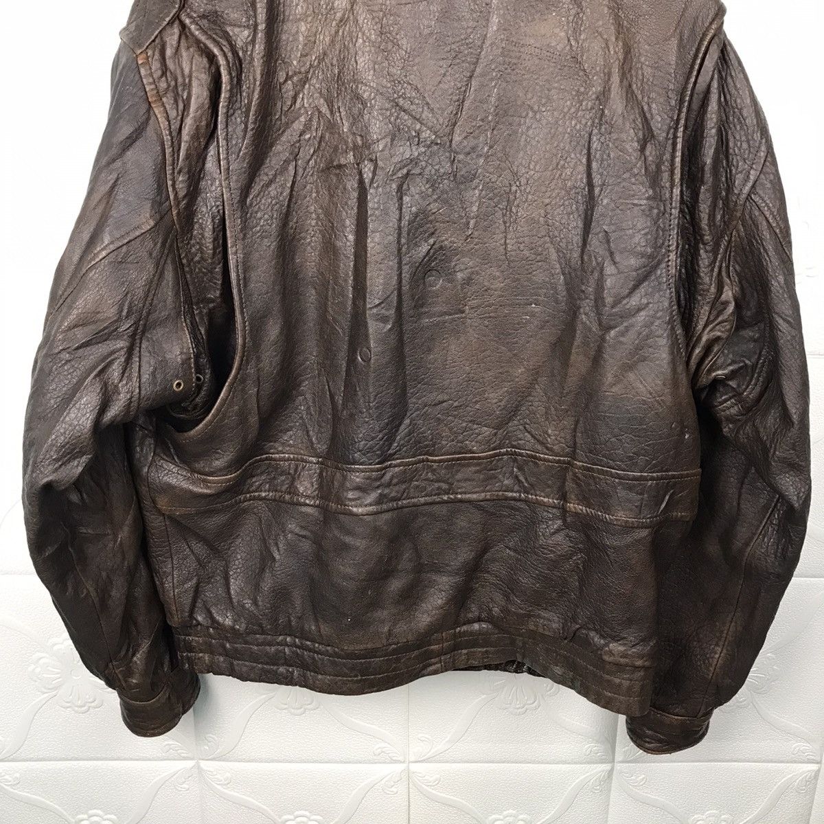 Japanese Brand × Vintage Vintage 80s Deux2c by Creek Sherpa Leather Jacket Size US L / EU 52-54 / 3 - 13 Thumbnail