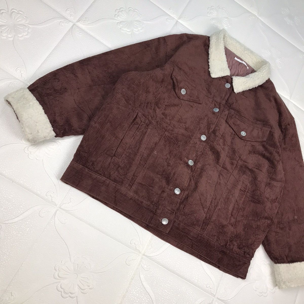 Japanese Brand × Vintage Vintage Japanese Retro Girl Sherpa Jacket Size L / US 10 / IT 46 - 2 Thumbnail