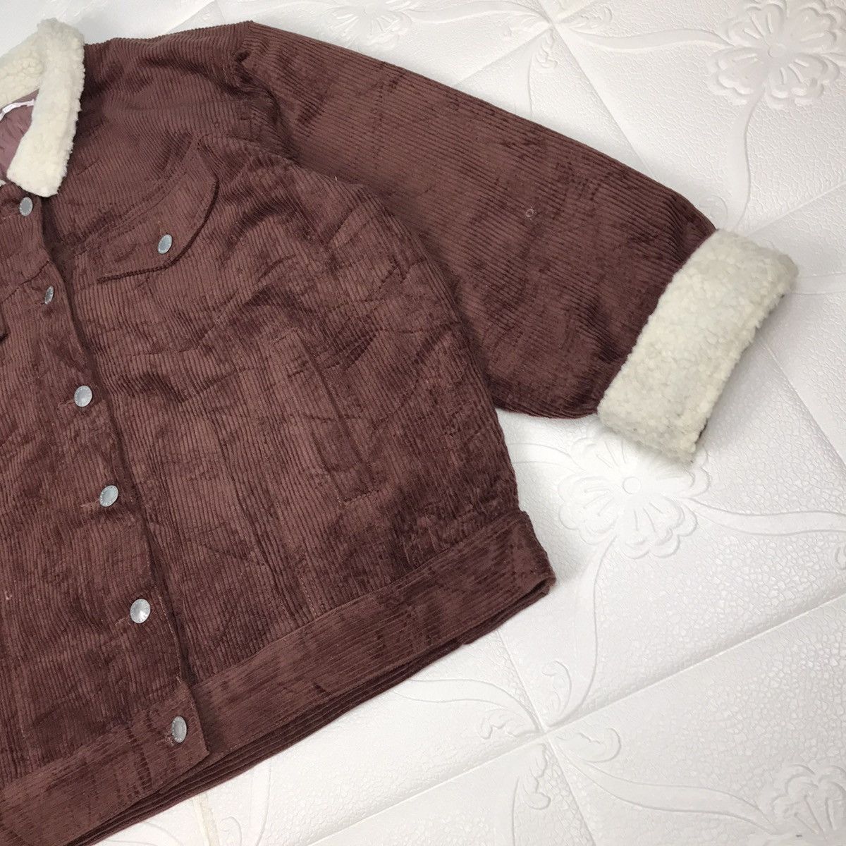 Japanese Brand × Vintage Vintage Japanese Retro Girl Sherpa Jacket Size L / US 10 / IT 46 - 3 Thumbnail