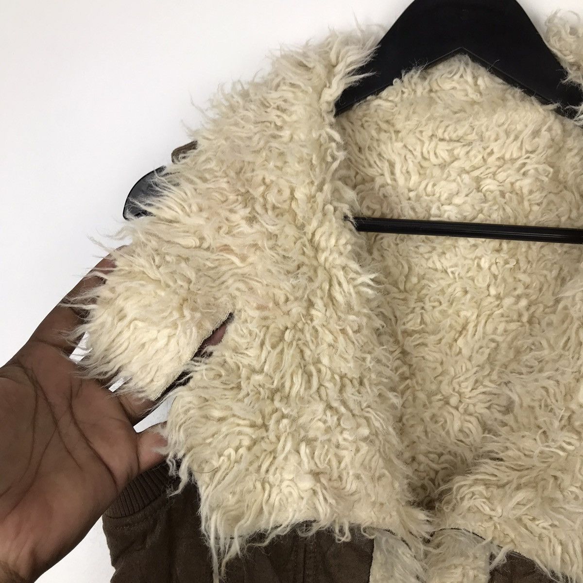 Japanese Brand × Leather × Vintage Vintage Patchwork Fur Faux Leather Handmade Vest Jacket Size XXS / US 00 / IT 34 - 5 Thumbnail