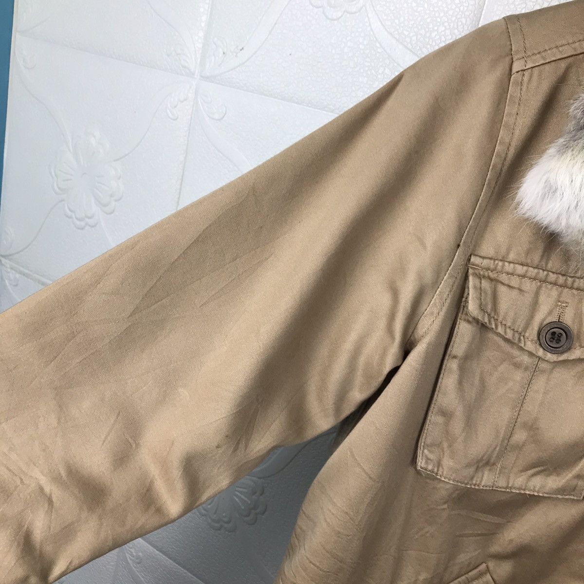 Designer × Japanese Brand × Vintage Japanese Lowrys Farm Fur Cropper Parka Jacket Size XS / US 0-2 / IT 36-38 - 5 Thumbnail
