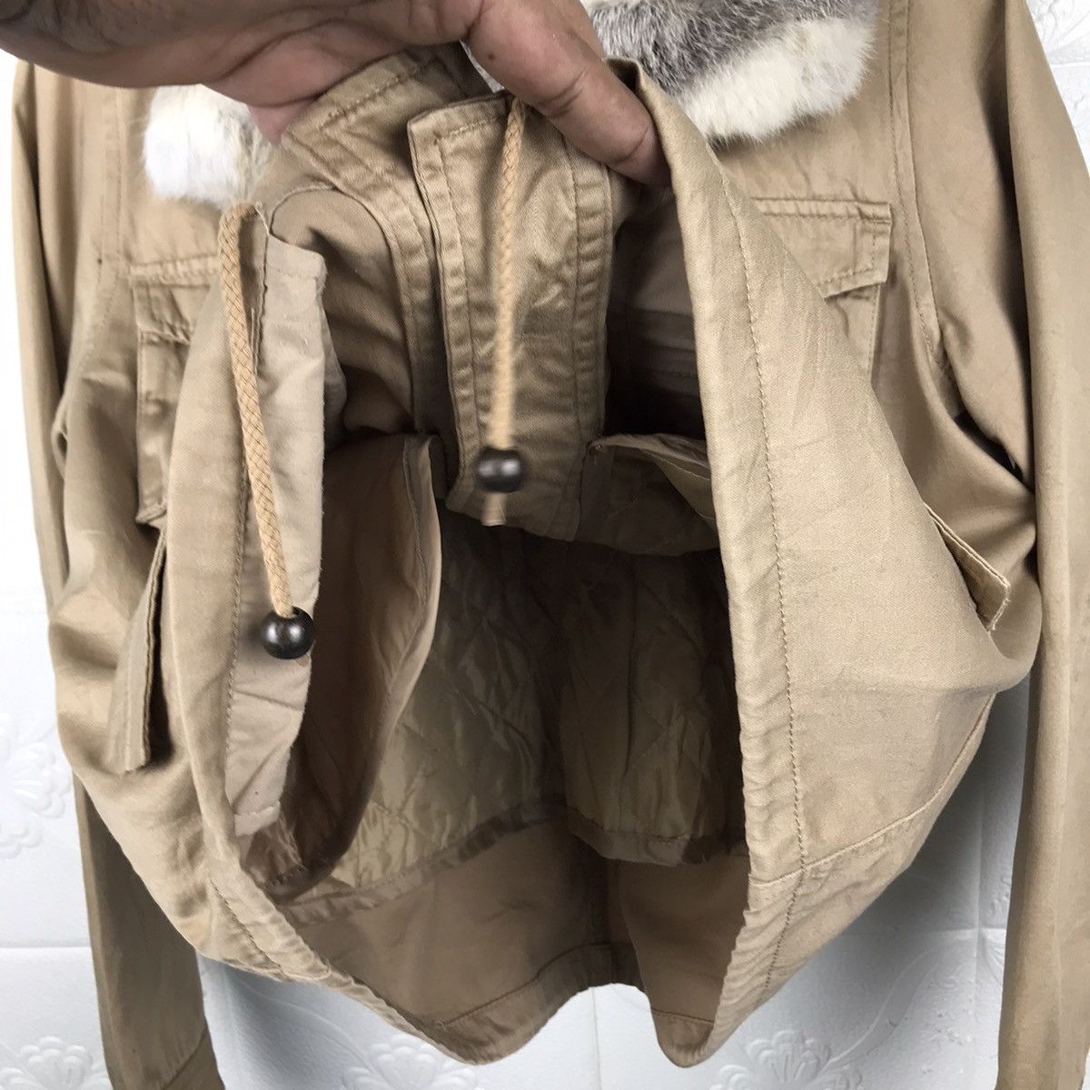 Designer × Japanese Brand × Vintage Japanese Lowrys Farm Fur Cropper Parka Jacket Size XS / US 0-2 / IT 36-38 - 8 Thumbnail