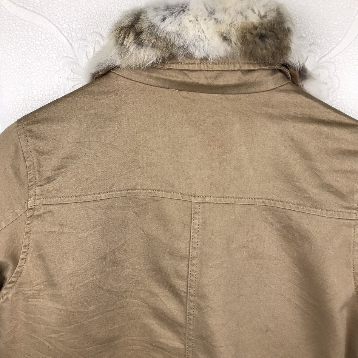 Designer × Japanese Brand × Vintage Japanese Lowrys Farm Fur Cropper Parka Jacket Size XS / US 0-2 / IT 36-38 - 10 Thumbnail