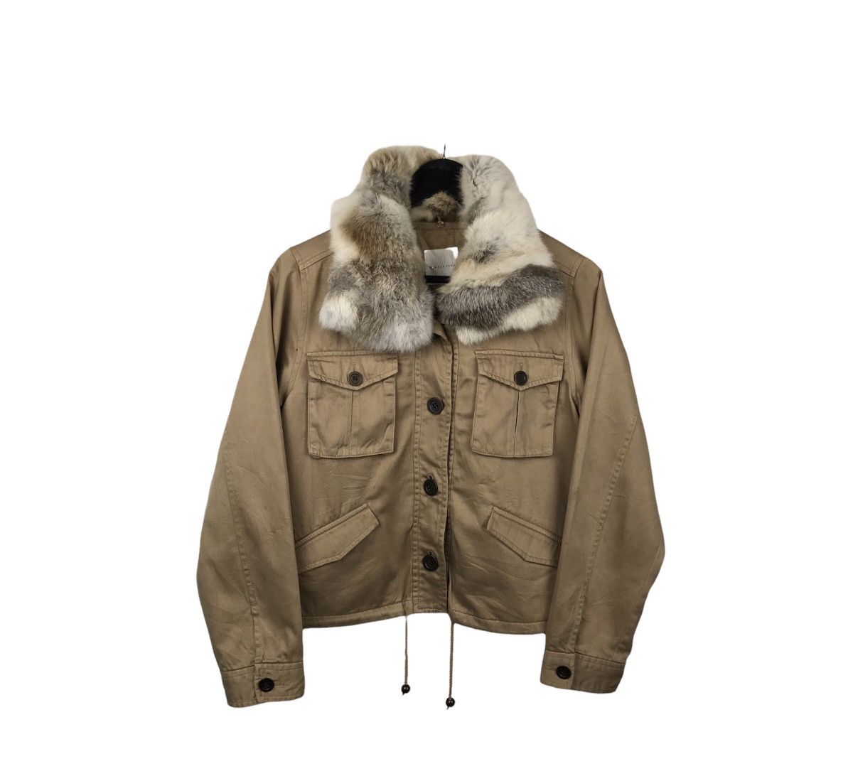 Designer × Japanese Brand × Vintage Japanese Lowrys Farm Fur Cropper Parka Jacket Size XS / US 0-2 / IT 36-38 - 1 Thumbnail