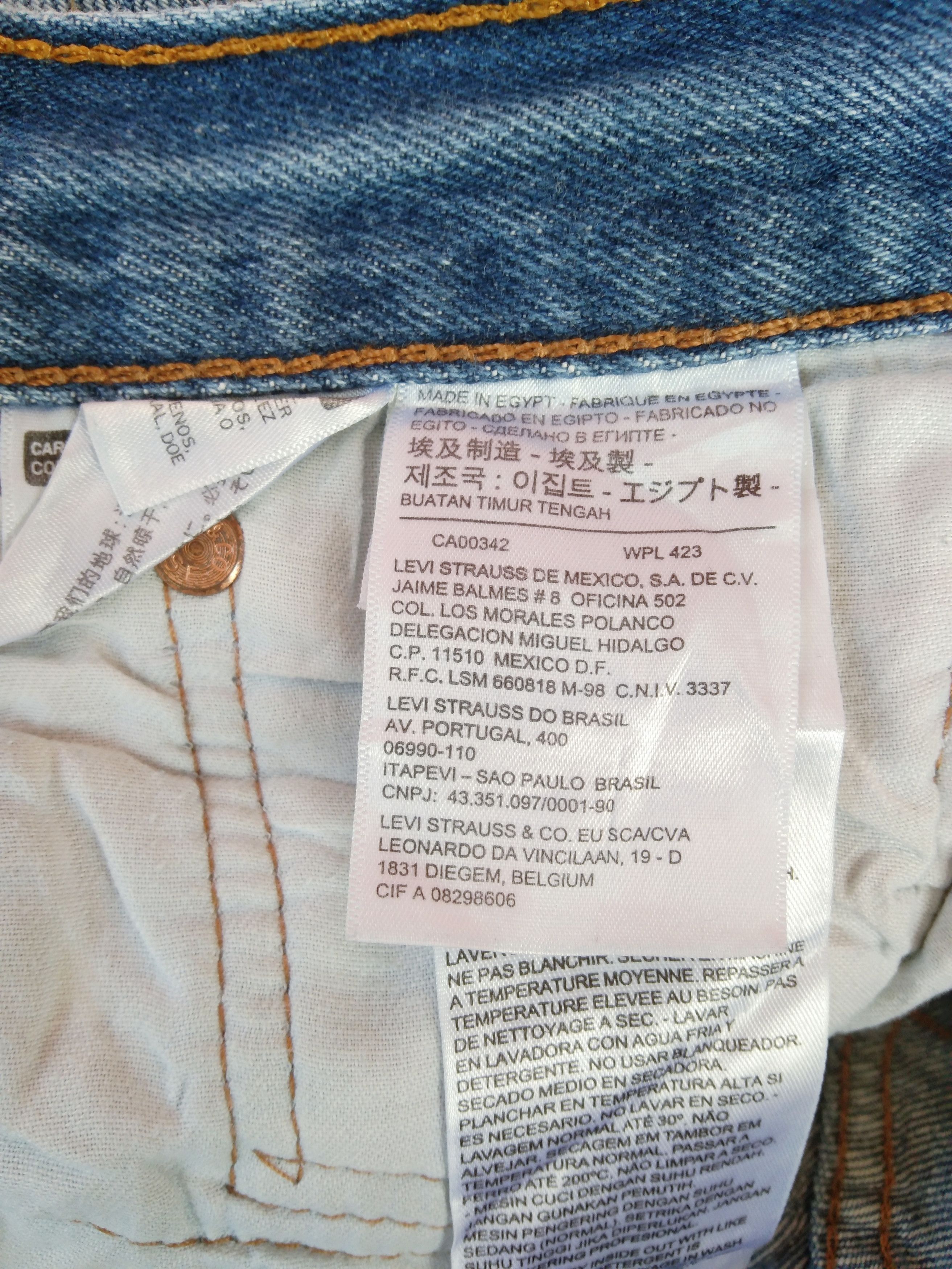 Levi's × Vintage Vintage Levis 501 Light Wash Distressed Jeans 34x32 Size US 34 / EU 50 - 14 Thumbnail