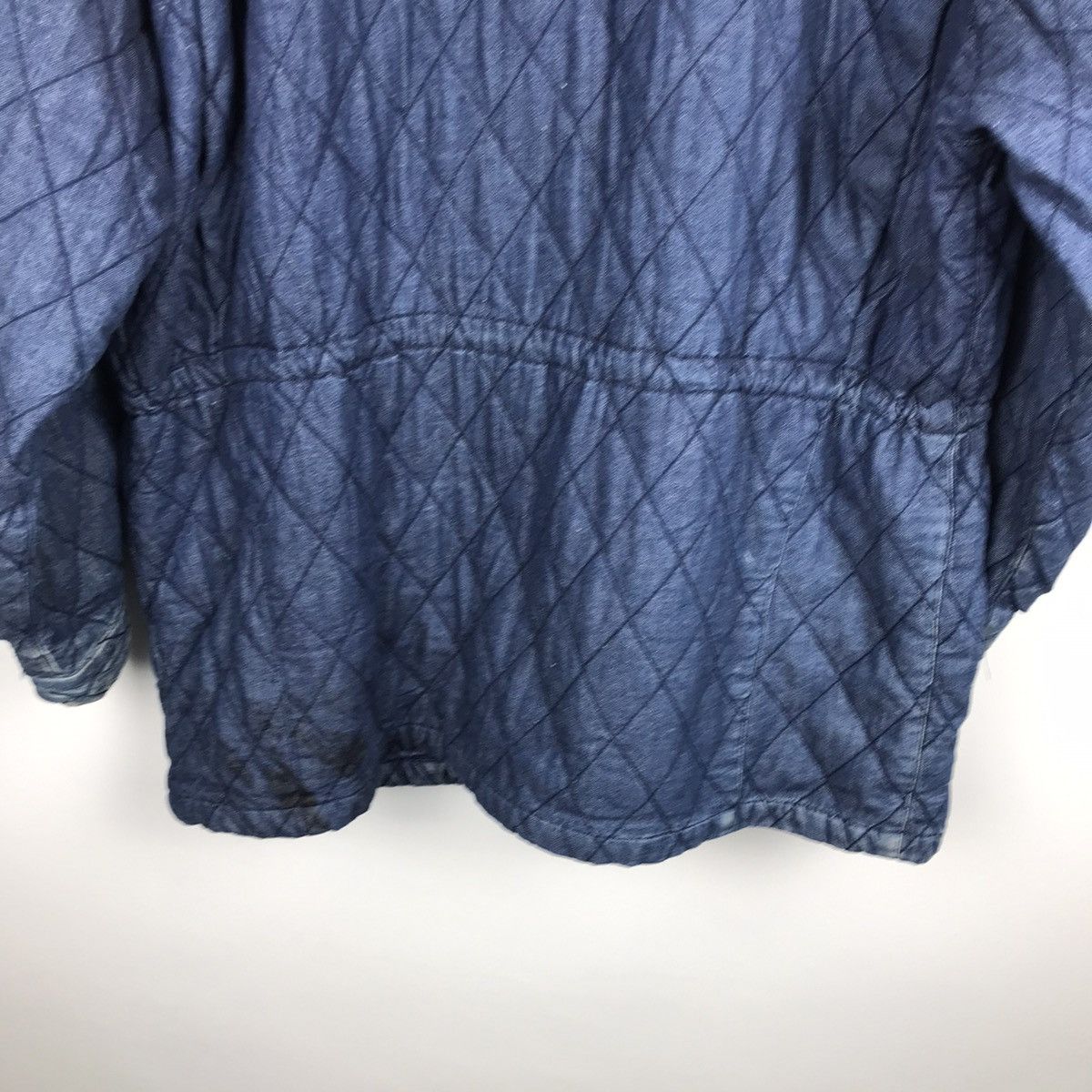 Calvin Klein × Designer × Vintage Vintage 80s Calvin Klein Quilted Hooded Denim Over Jacket Size US L / EU 52-54 / 3 - 13 Thumbnail