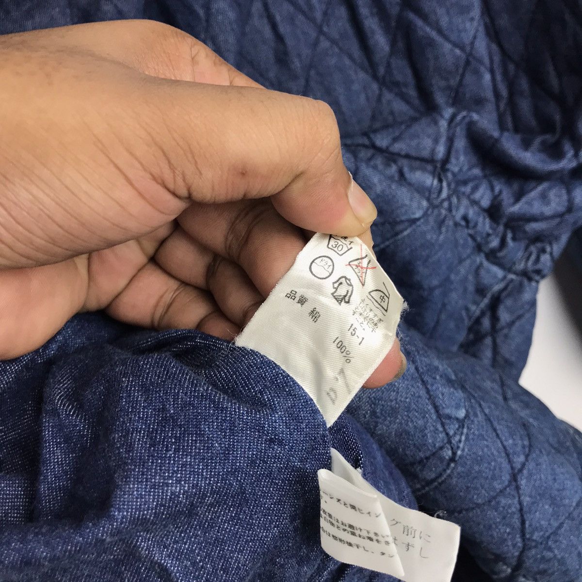 Calvin Klein × Designer × Vintage Vintage 80s Calvin Klein Quilted Hooded Denim Over Jacket Size US L / EU 52-54 / 3 - 15 Thumbnail