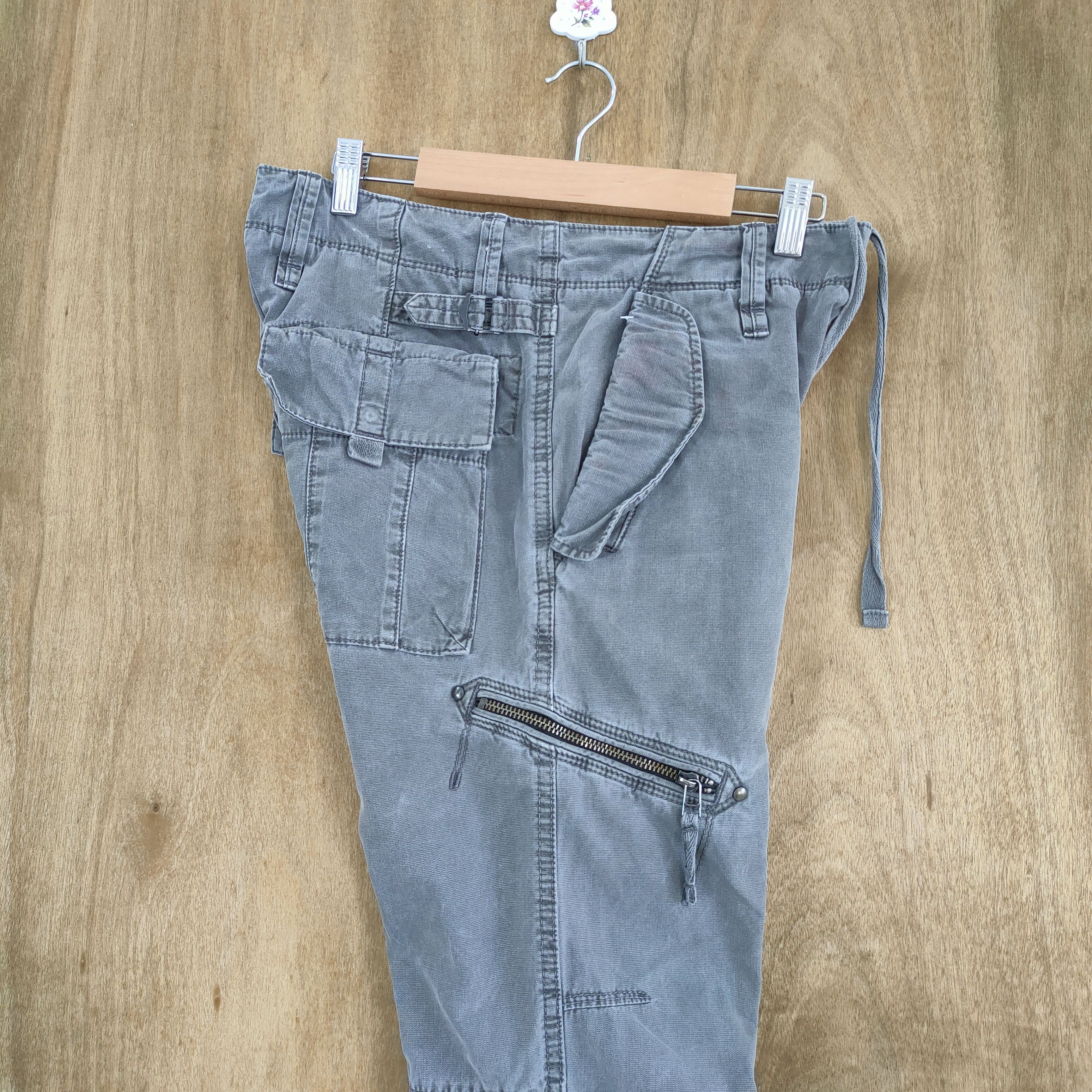 Japanese Brand VINTAGE JAPANESE BRAND FADED CARGO PANTS Size US 29 - 16 Thumbnail