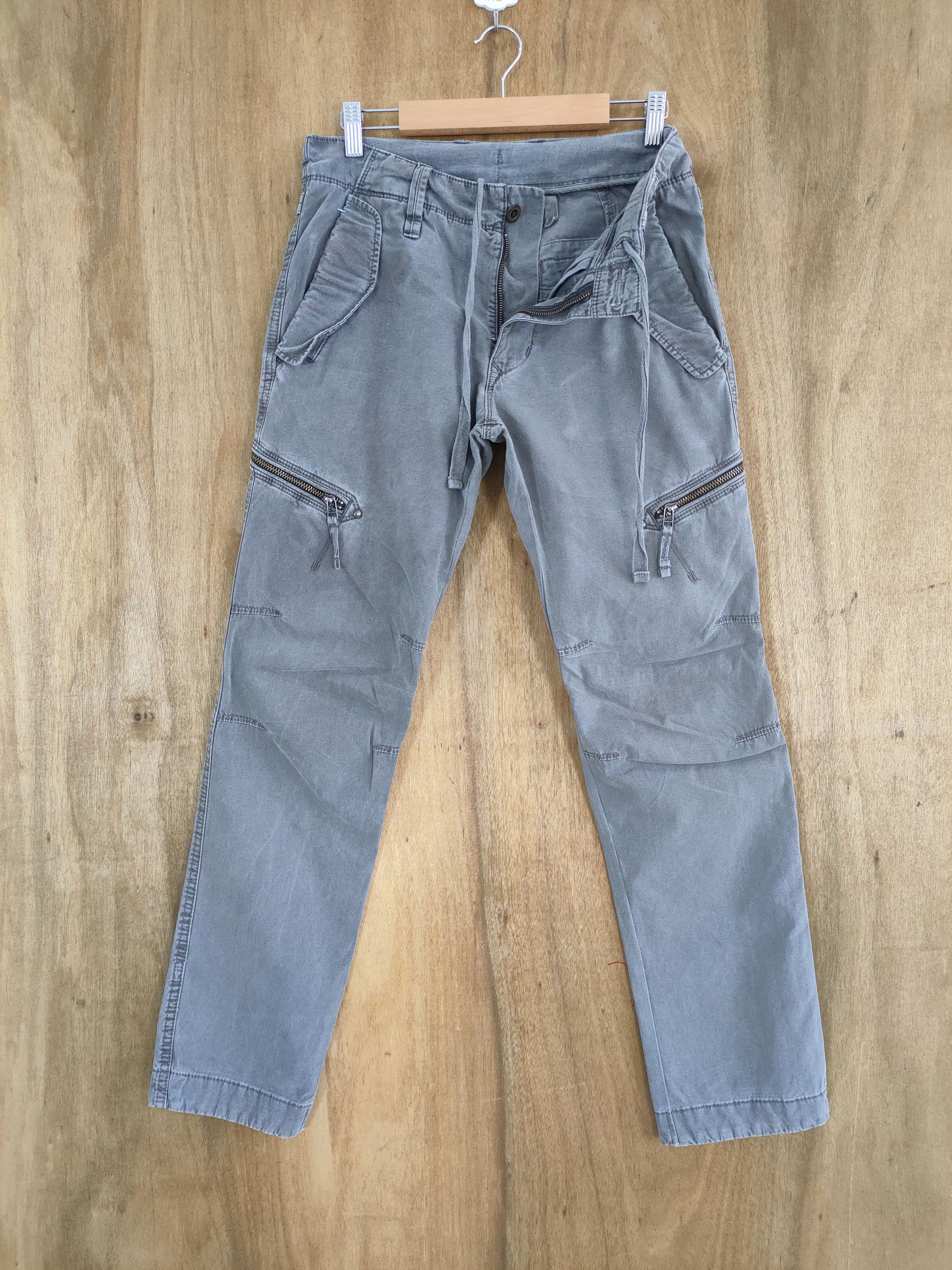 image of Seditionaries Vintage Faded Cargo Pants in Faded Black, Men's (Size 29)