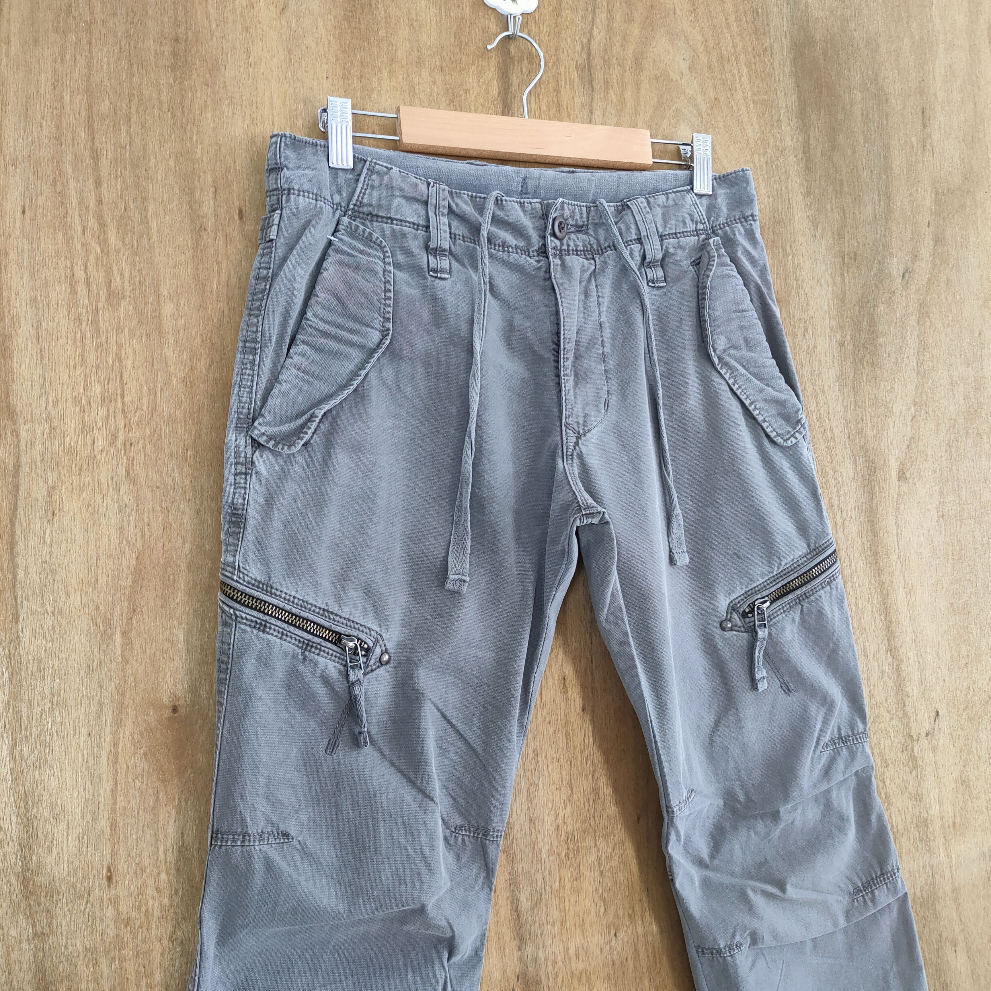 Japanese Brand VINTAGE JAPANESE BRAND FADED CARGO PANTS Size US 29 - 9 Thumbnail