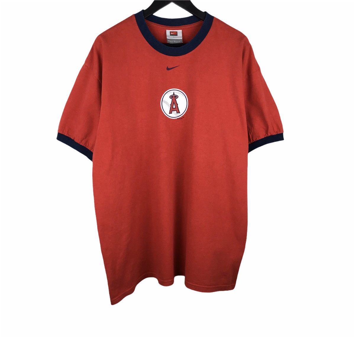 MLB × Nike × Vintage Vintage 90s Nike Sports Mlb Ringer Tee Size US L / EU 52-54 / 3 - 1 Thumbnail