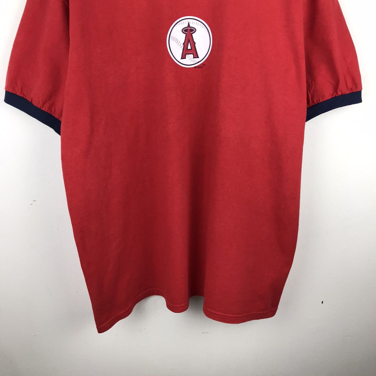 MLB × Nike × Vintage Vintage 90s Nike Sports Mlb Ringer Tee Size US L / EU 52-54 / 3 - 3 Thumbnail