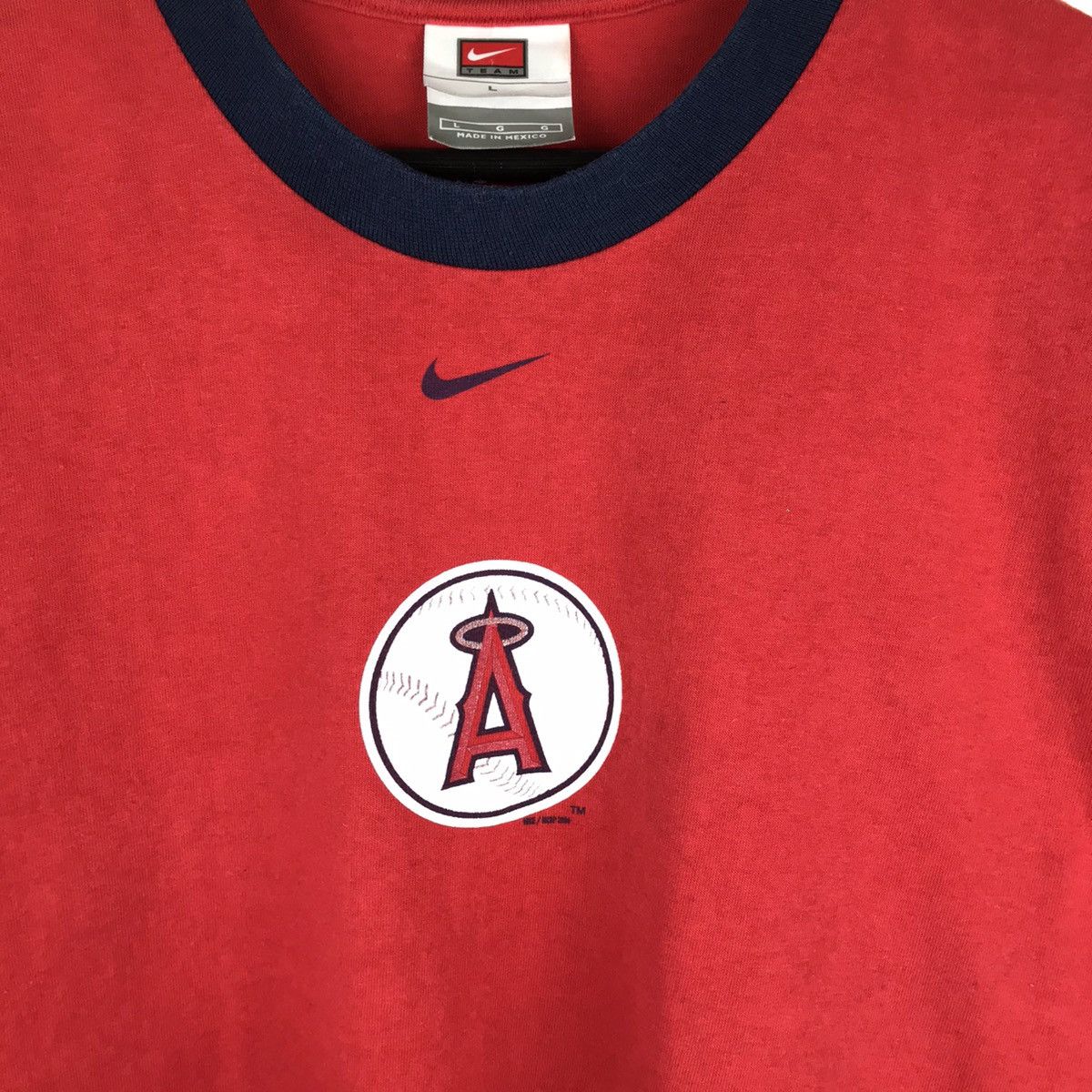 MLB × Nike × Vintage Vintage 90s Nike Sports Mlb Ringer Tee Size US L / EU 52-54 / 3 - 4 Thumbnail