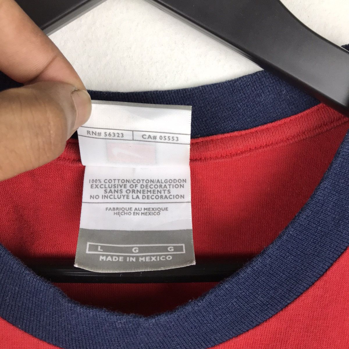 MLB × Nike × Vintage Vintage 90s Nike Sports Mlb Ringer Tee Size US L / EU 52-54 / 3 - 6 Thumbnail