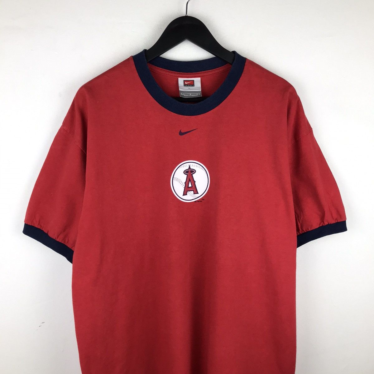 MLB × Nike × Vintage Vintage 90s Nike Sports Mlb Ringer Tee Size US L / EU 52-54 / 3 - 2 Thumbnail