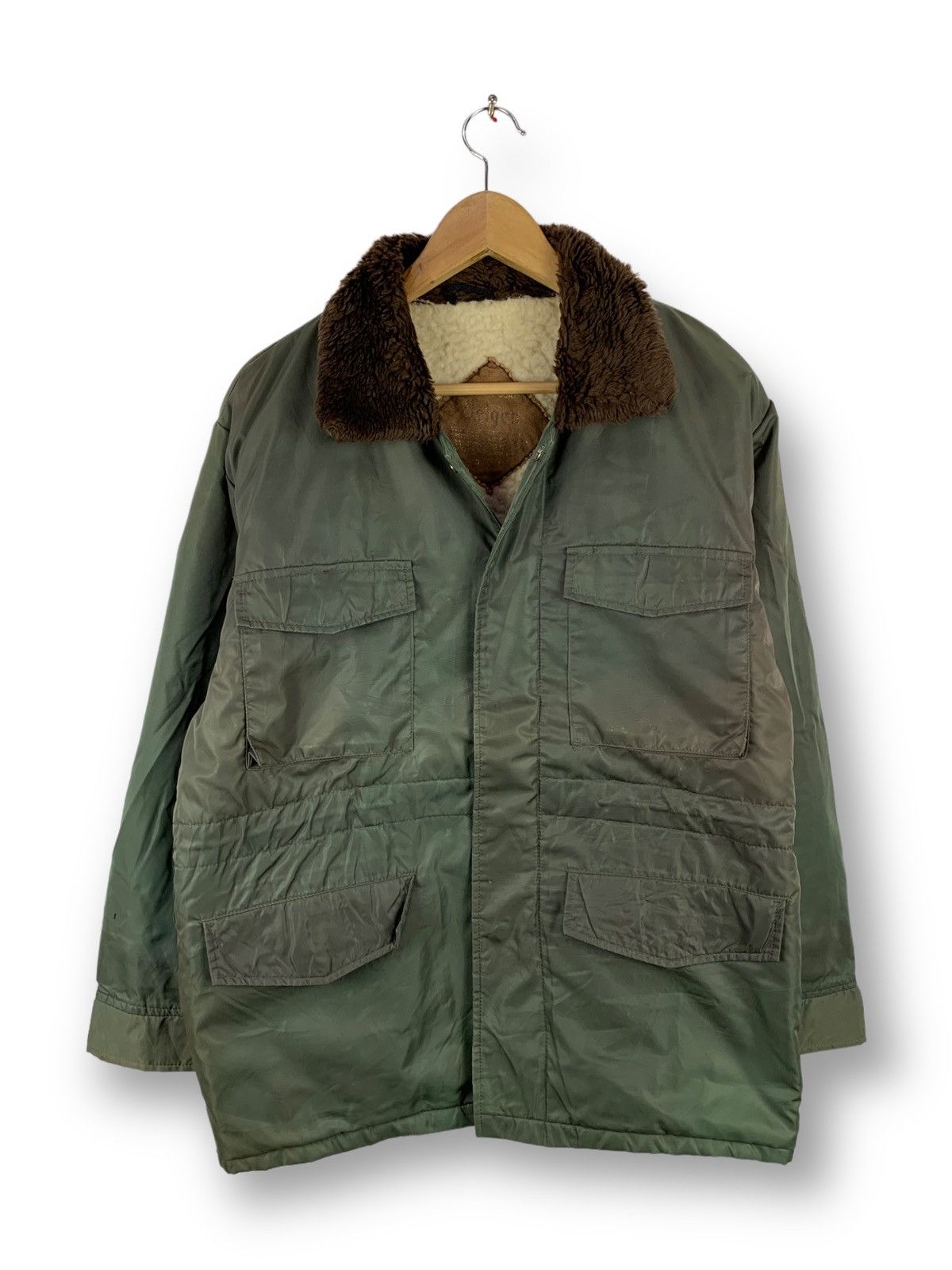 Vintage Steals! Vintage Style Army Winter Coat Sherpa Size US L / EU 52-54 / 3 - 1 Thumbnail