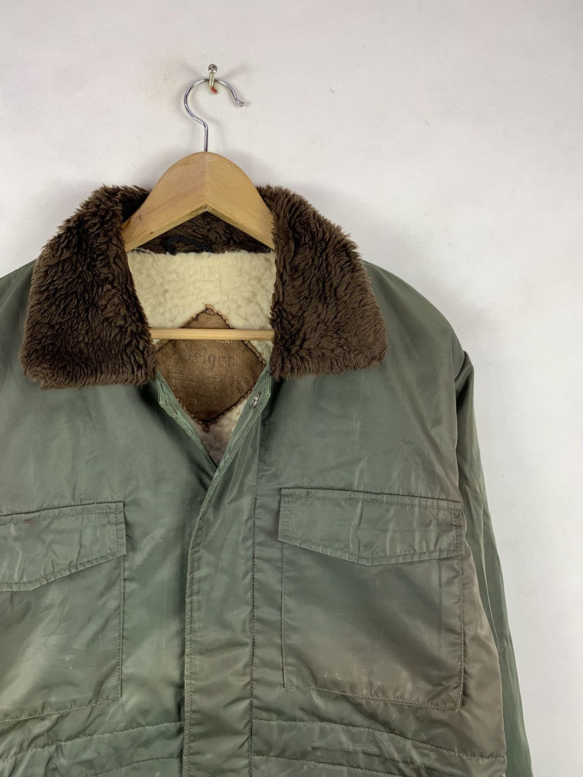 Vintage Steals! Vintage Style Army Winter Coat Sherpa Size US L / EU 52-54 / 3 - 3 Thumbnail