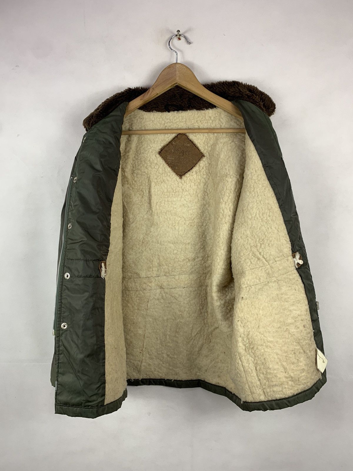 Vintage Steals! Vintage Style Army Winter Coat Sherpa Size US L / EU 52-54 / 3 - 10 Thumbnail