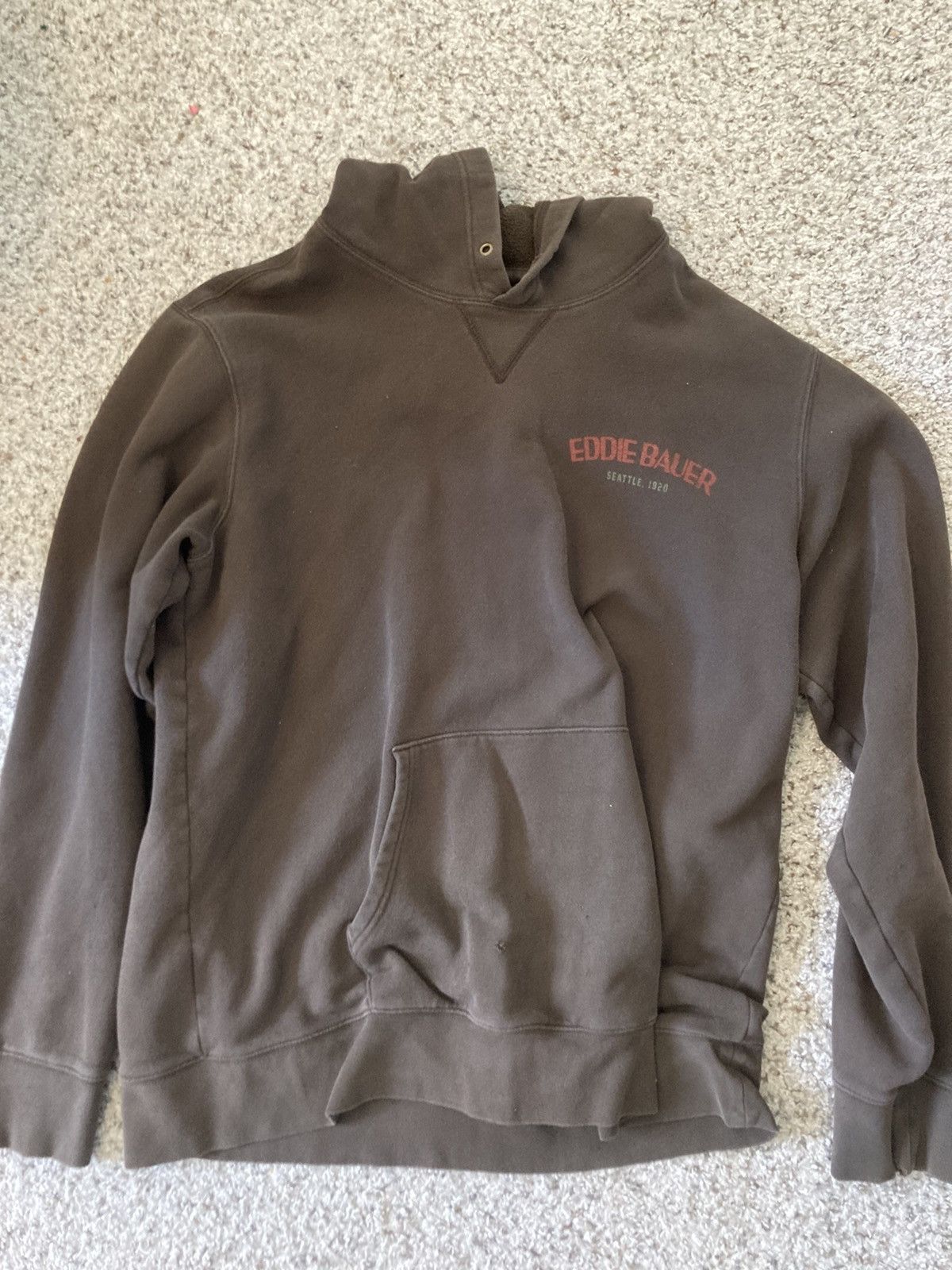 Eddie Bauer × Vintage Vintage Eddie Bauer Work Hoodie Size US XL / EU 56 / 4 - 1 Thumbnail