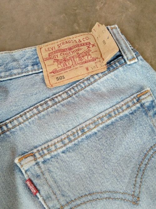 Levi's 90s Vintage Levi's 501 Distressed Jeans 33x32 Size US 33 - 4 Thumbnail