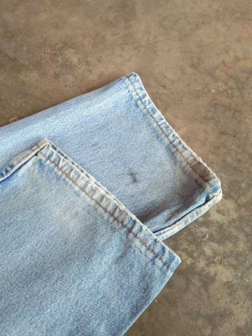 Levi's 90s Vintage Levi's 501 Distressed Jeans 33x32 Size US 33 - 8 Thumbnail