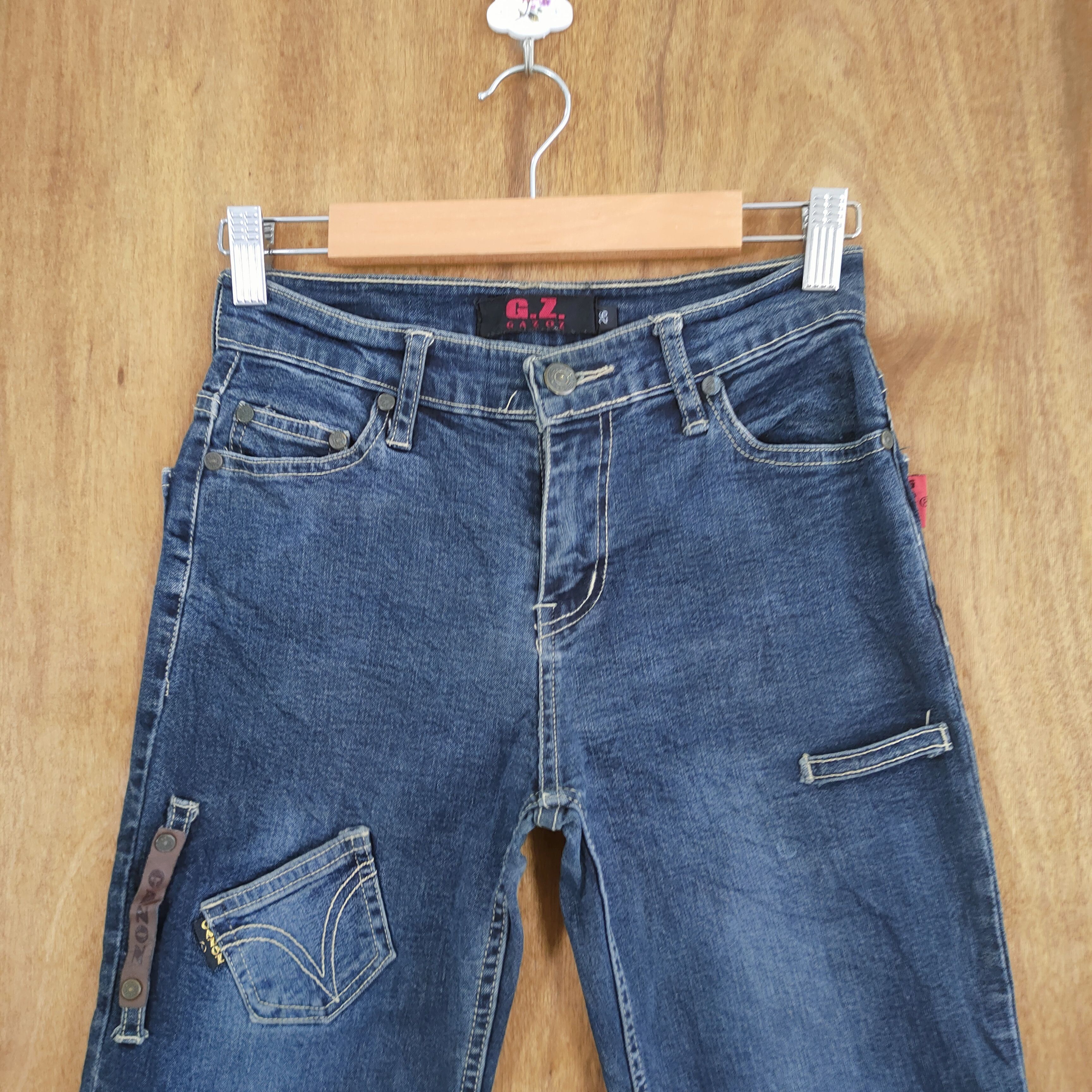 Jean SIZE 25/26 GOZAZ FLARE PATCHWORK POCKET CARGO PANTS Size US 26 / EU 42 - 3 Thumbnail