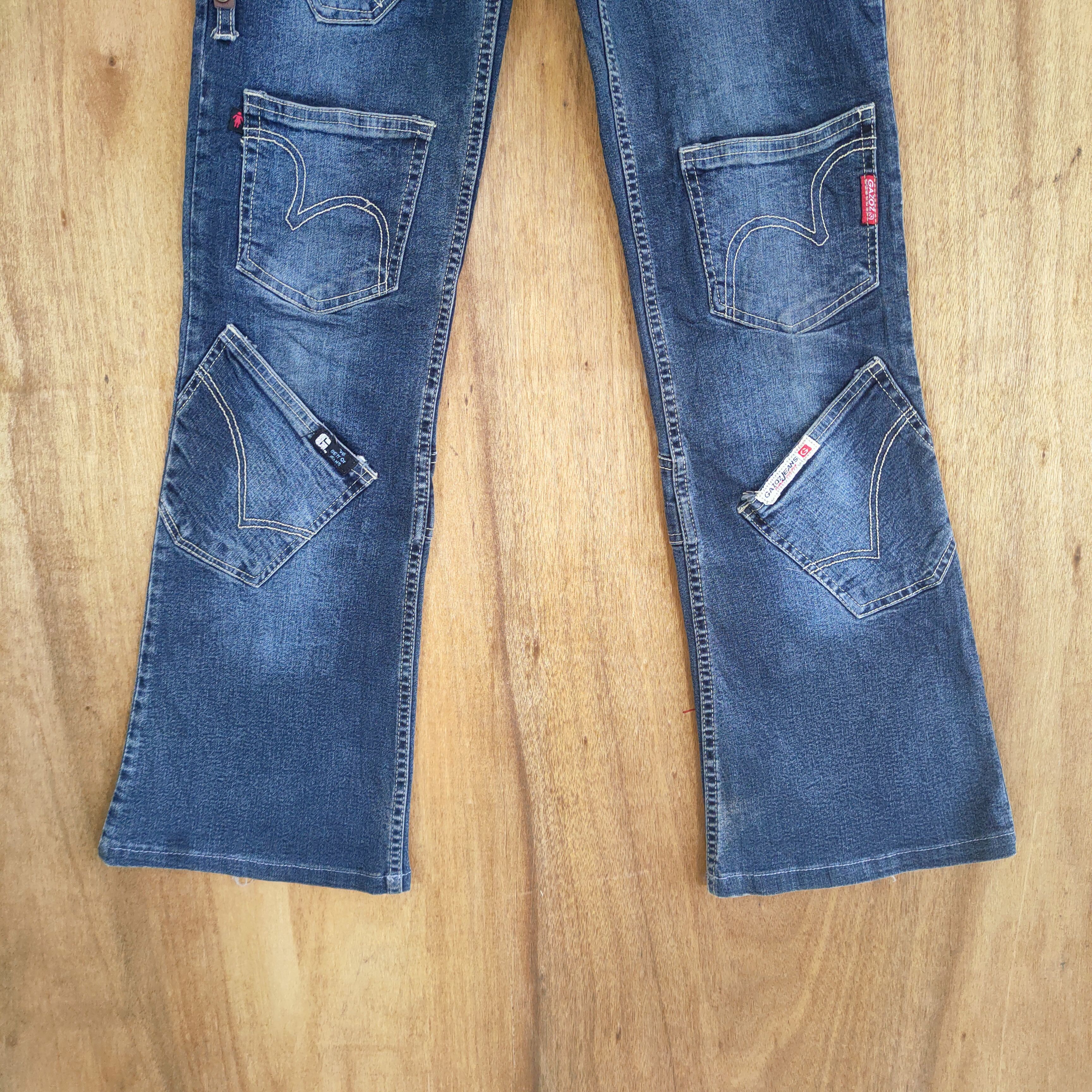 Jean SIZE 25/26 GOZAZ FLARE PATCHWORK POCKET CARGO PANTS Size US 26 / EU 42 - 4 Thumbnail