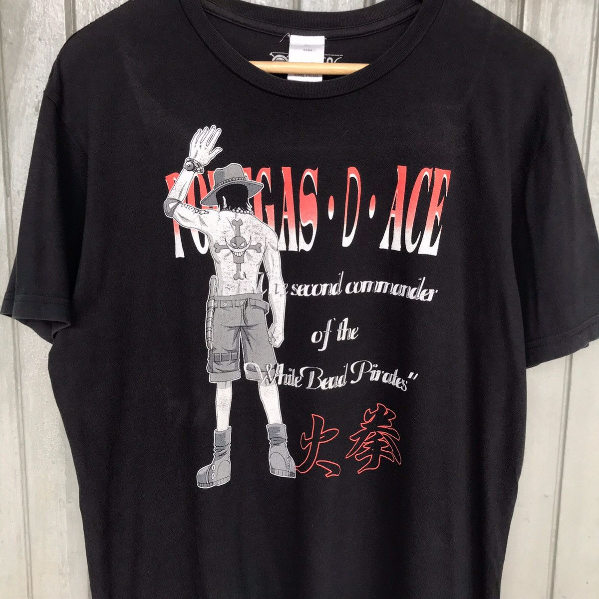 Anime × Cartoon Network × Japanese Brand *Vintage ONE PIECE PORTUGAS-D-ACE Y2K Men T-shirt Size US L / EU 52-54 / 3 - 2 Thumbnail