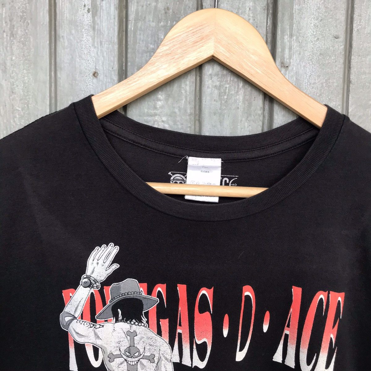 Anime × Cartoon Network × Japanese Brand *Vintage ONE PIECE PORTUGAS-D-ACE Y2K Men T-shirt Size US L / EU 52-54 / 3 - 3 Thumbnail