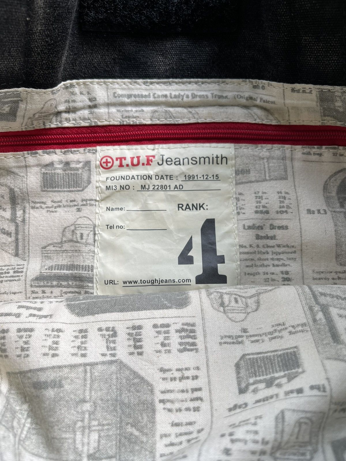 Japanese Brand very rare design vintage tough jeansmith tote bag tc3 Size ONE SIZE - 11 Thumbnail